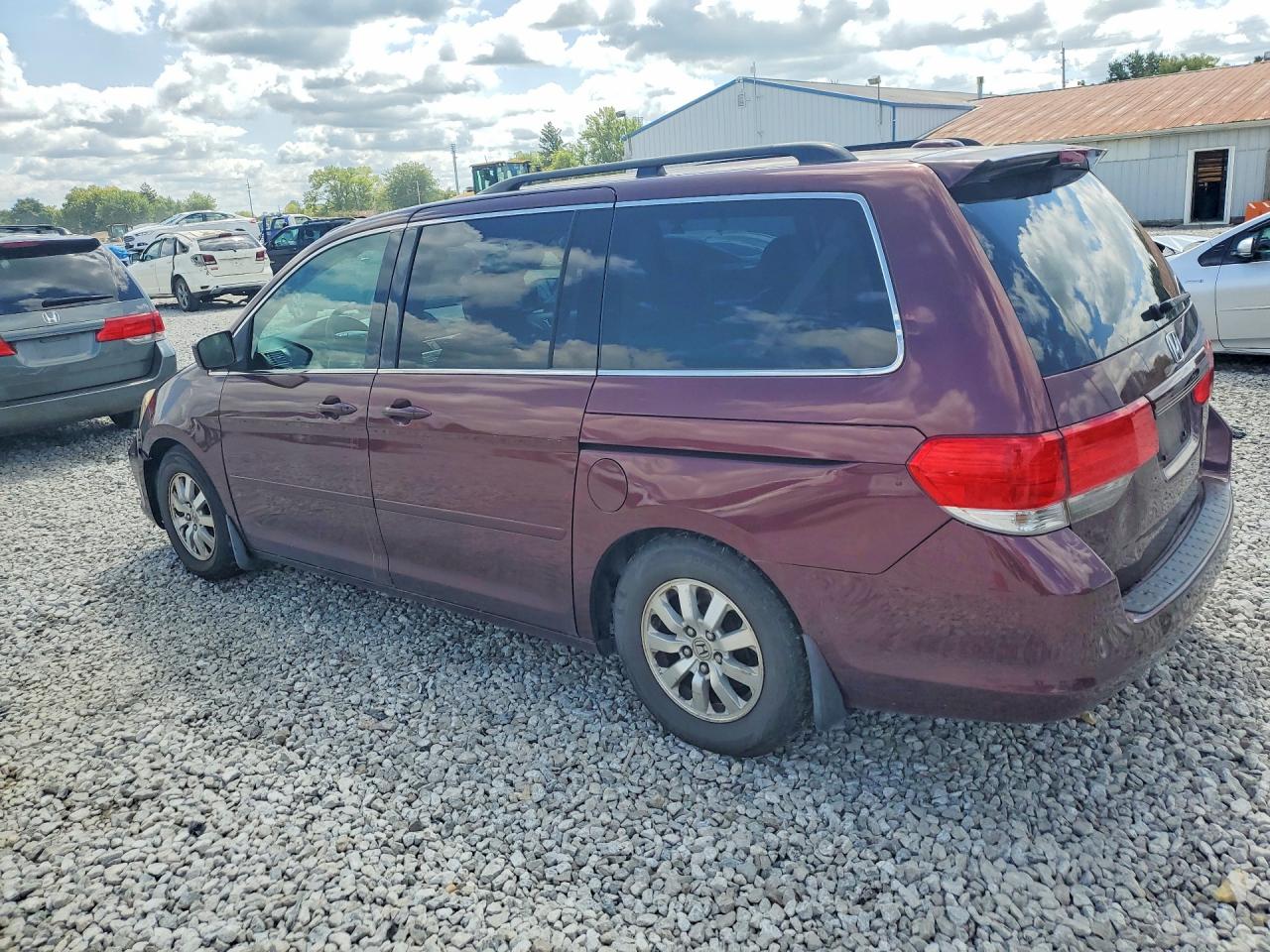 2008 Honda Odyssey Exl Red vin: 5FNRL38798B069719
