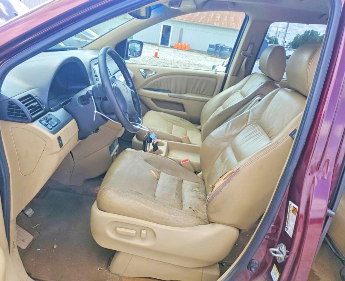 2008 Honda Odyssey Exl Red vin: 5FNRL38798B069719