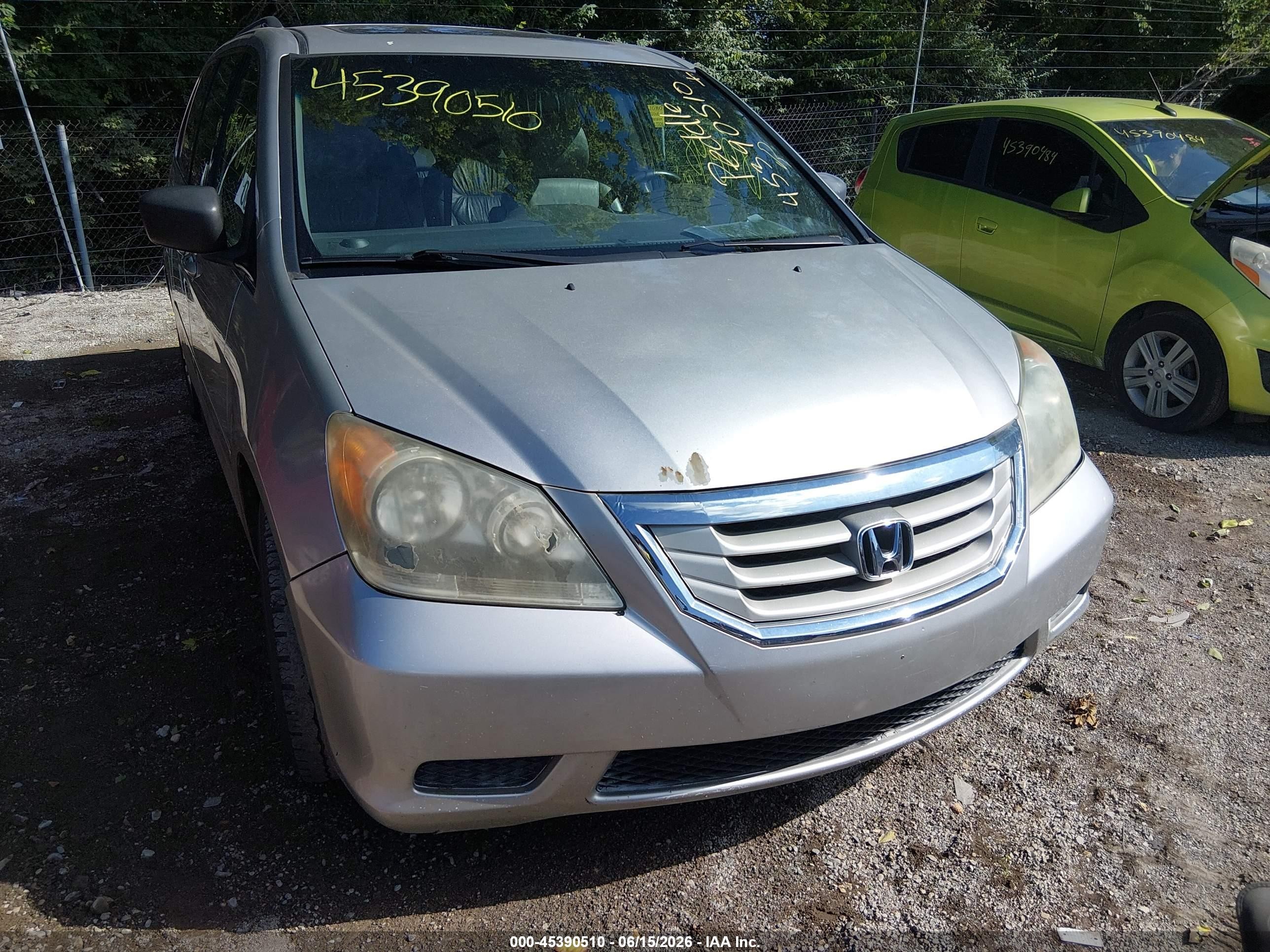 2009 Honda Odyssey Ex-l Silver vin: 5FNRL38799B003995