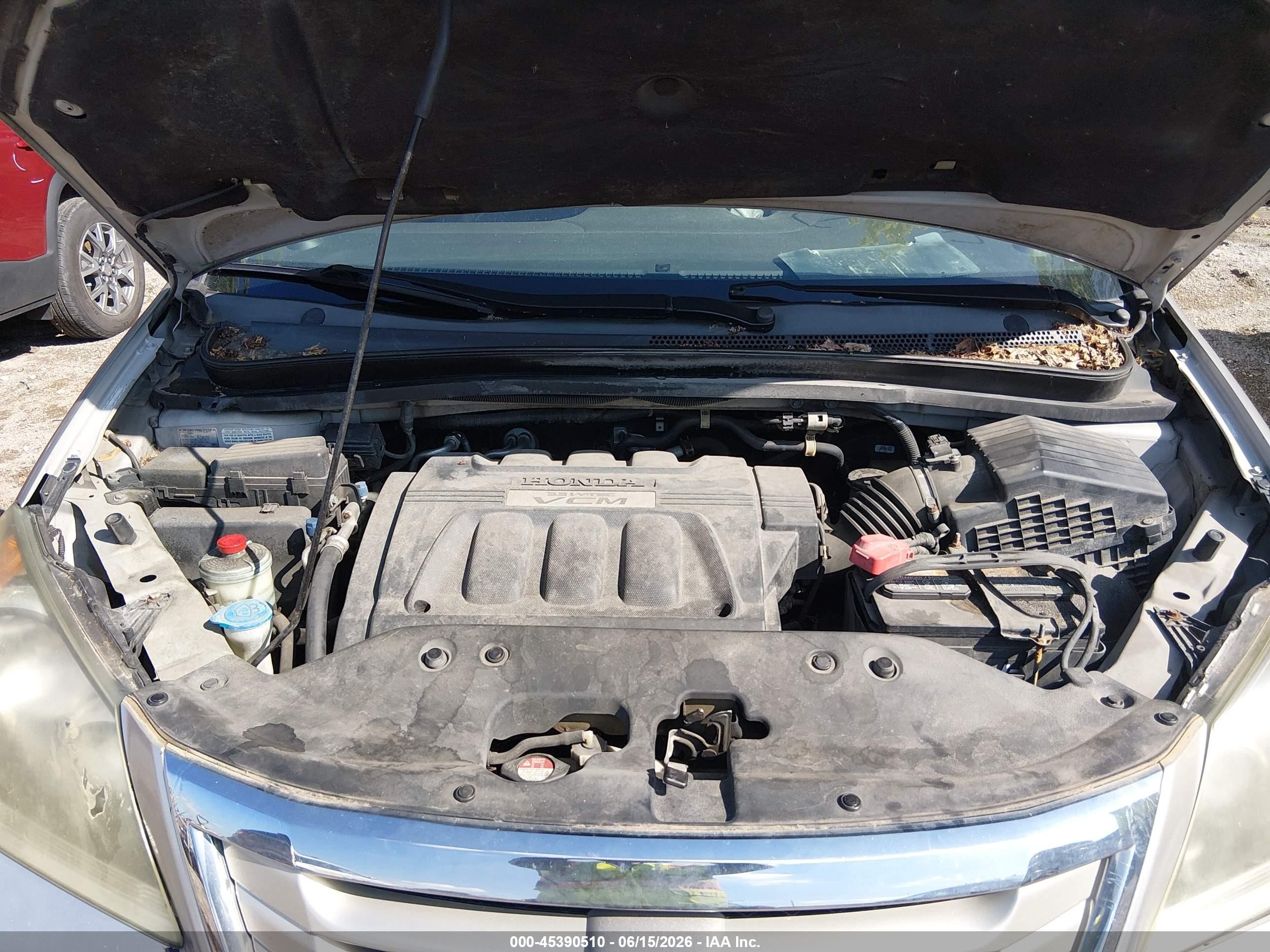 2009 Honda Odyssey Ex-l Silver vin: 5FNRL38799B003995