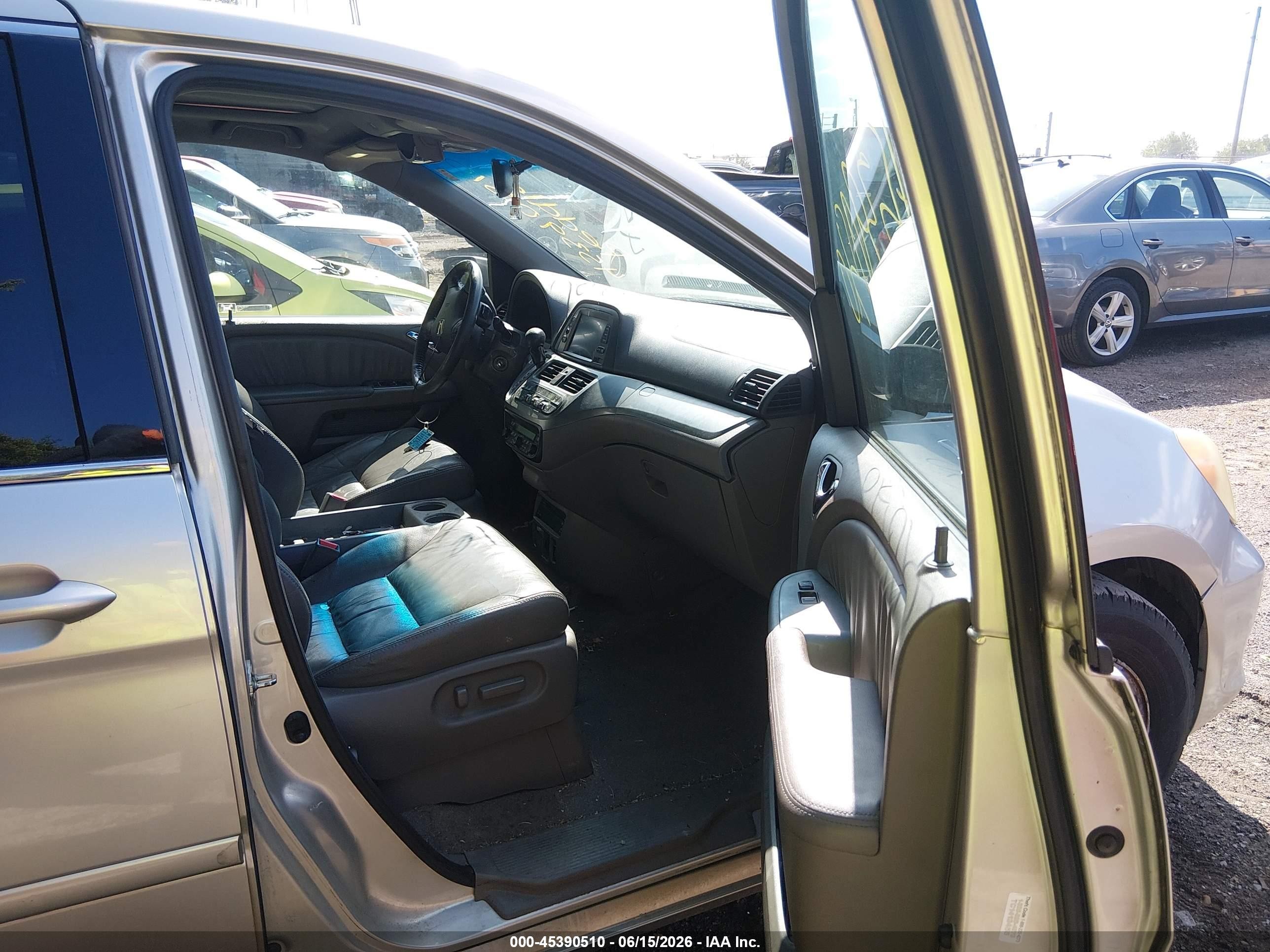 2009 Honda Odyssey Ex-l Silver vin: 5FNRL38799B003995