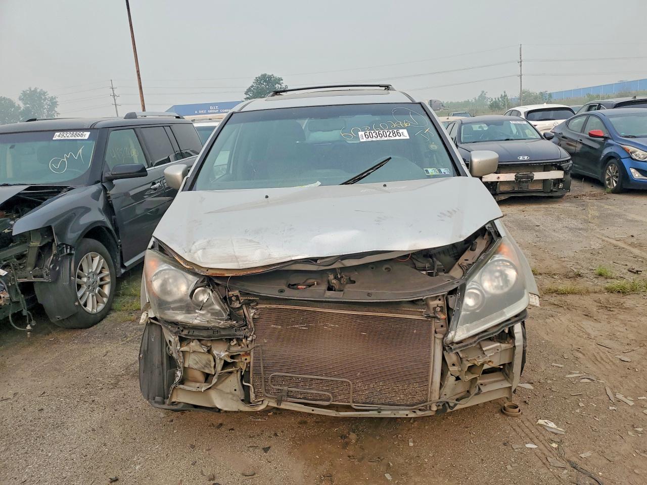 2009 Honda Odyssey Exl Silver vin: 5FNRL38799B012809