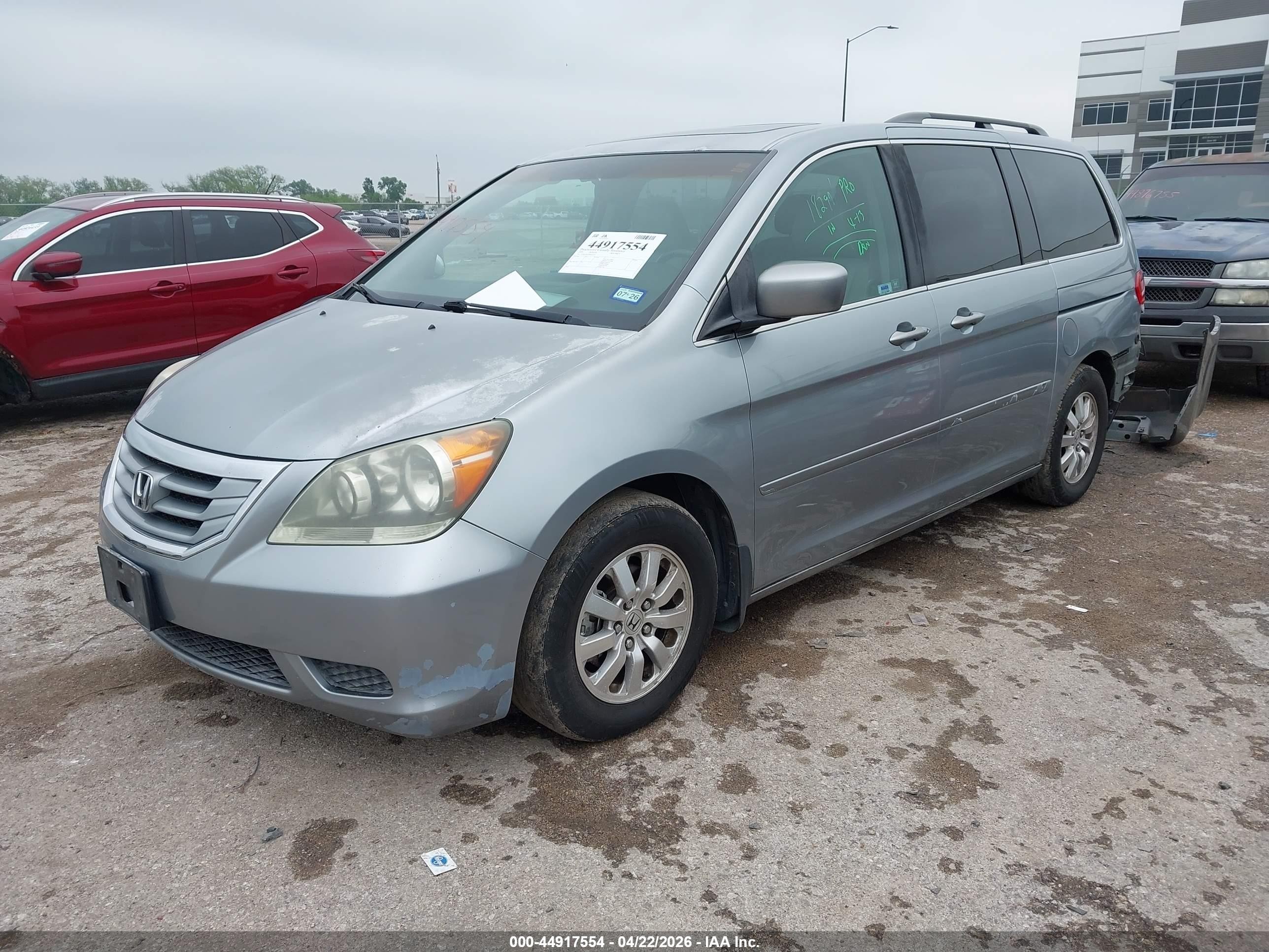 2009 Honda Odyssey Ex-l Серебряный vin: 5FNRL38799B015533