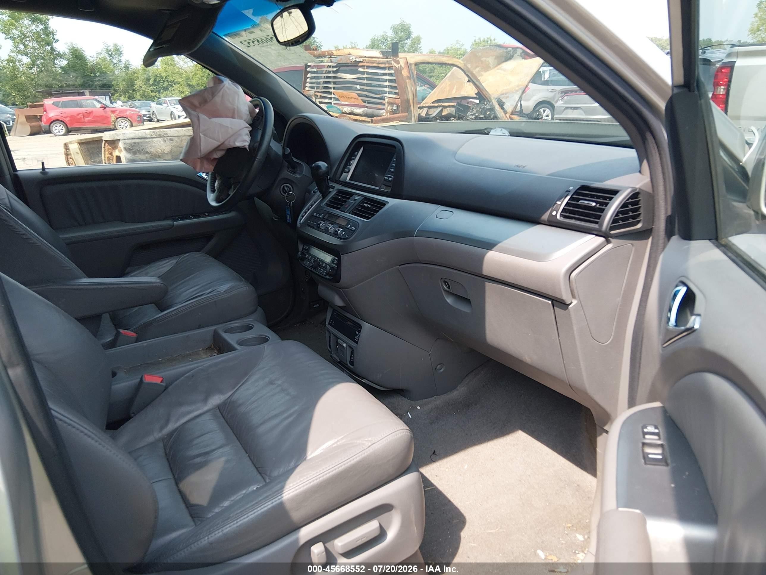 2009 Honda Odyssey Ex-l Silver vin: 5FNRL38799B025088