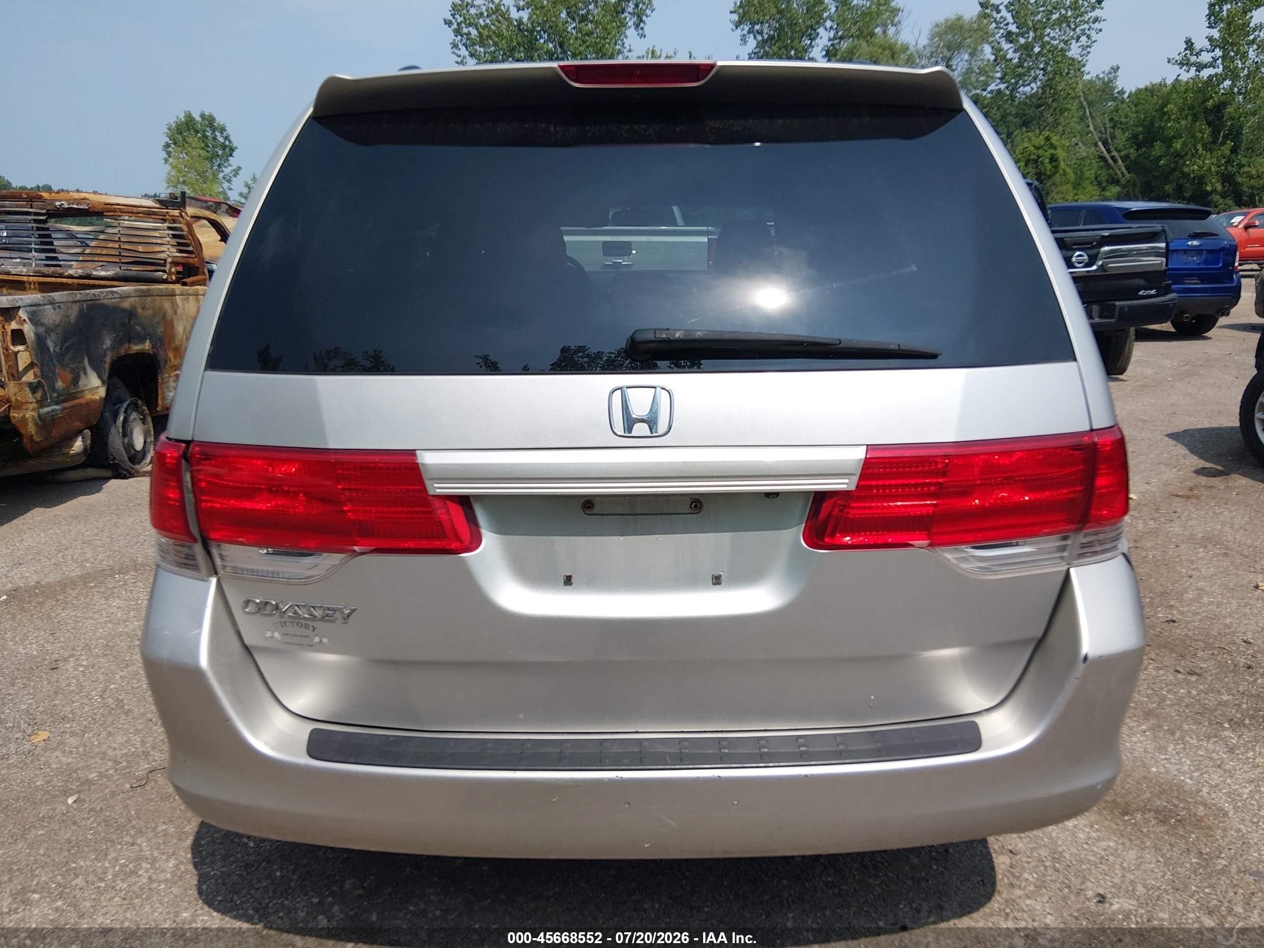 2009 Honda Odyssey Ex-l Silver vin: 5FNRL38799B025088