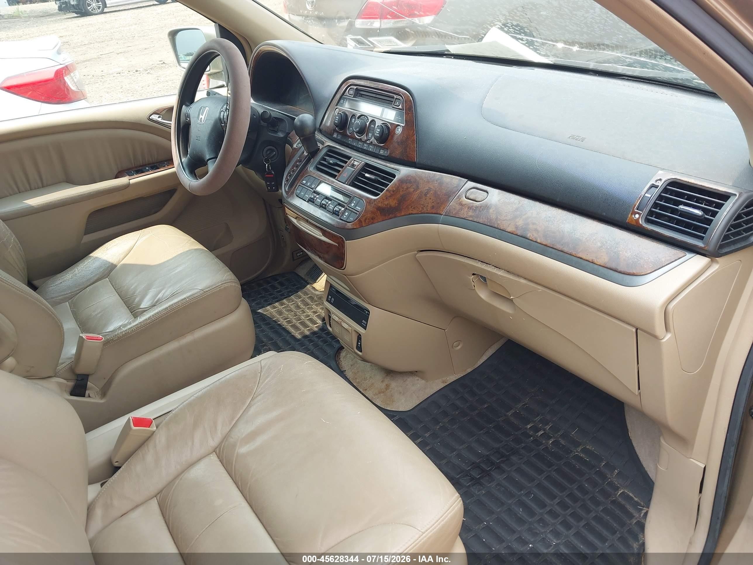 2005 Honda Odyssey Ex-l Gold vin: 5FNRL387X5B011775
