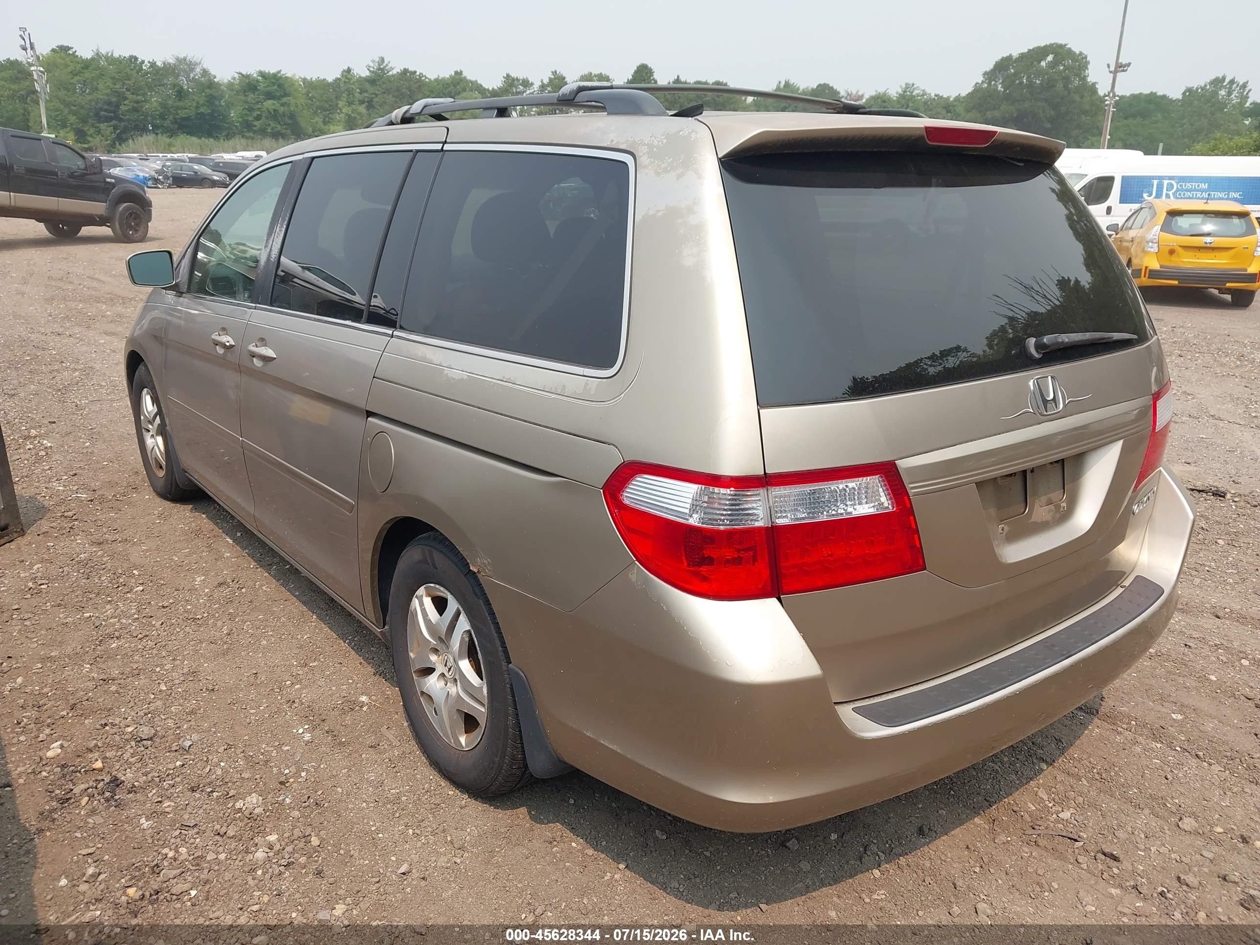 2005 Honda Odyssey Ex-l Gold vin: 5FNRL387X5B011775