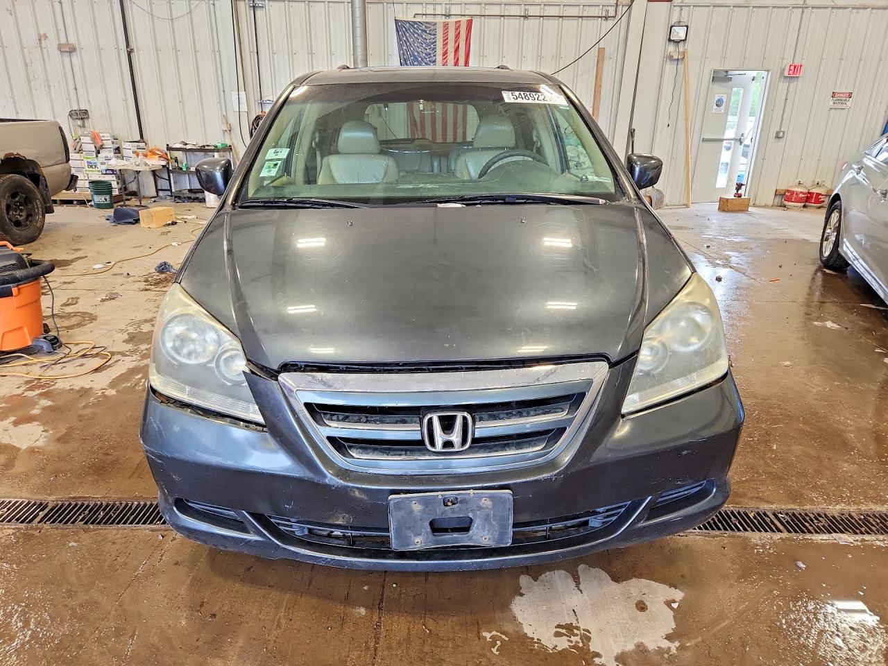 2005 Honda Odyssey Exl Gray vin: 5FNRL387X5B043271