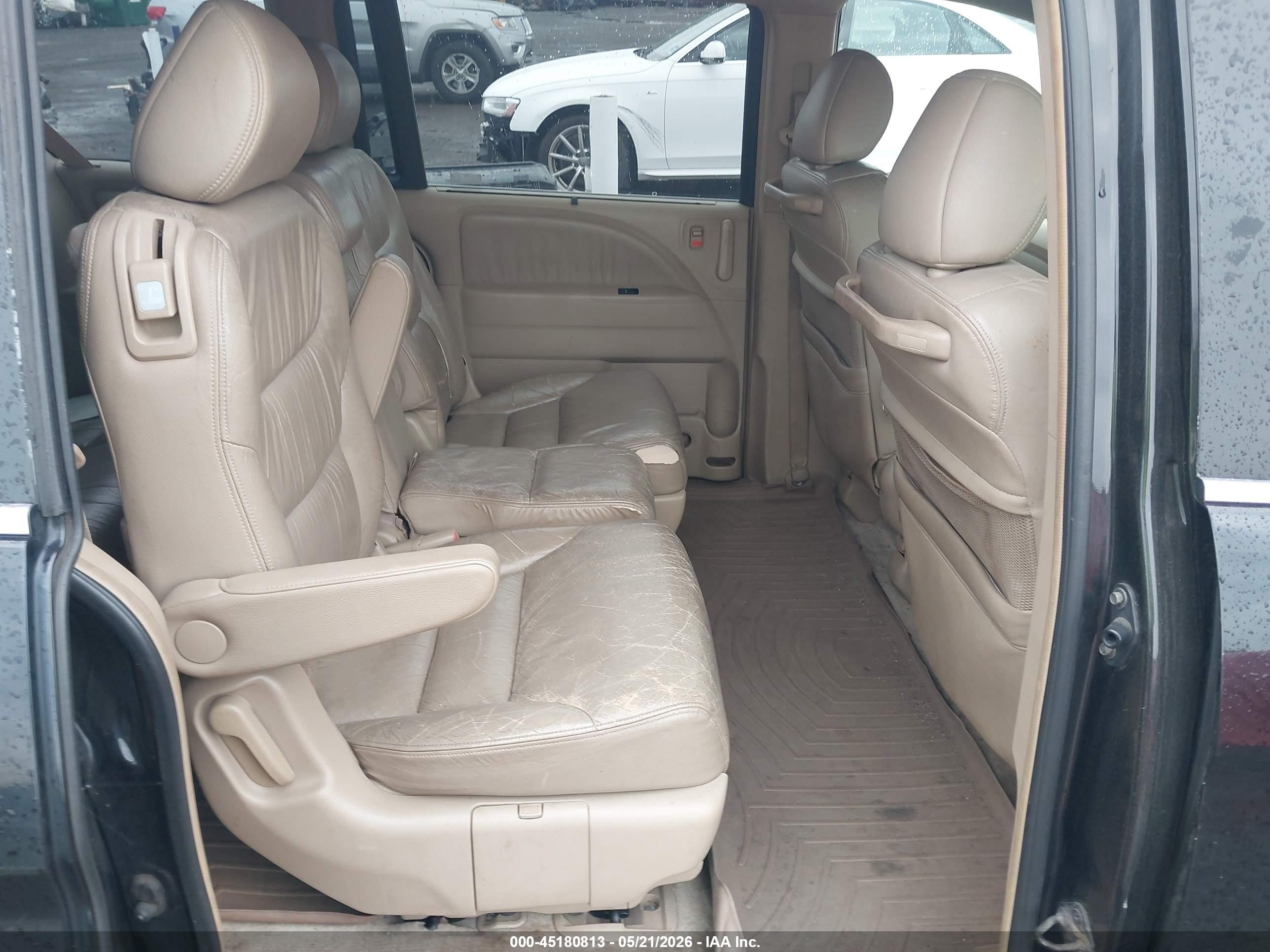 2005 Honda Odyssey Ex-l Black vin: 5FNRL387X5B051175