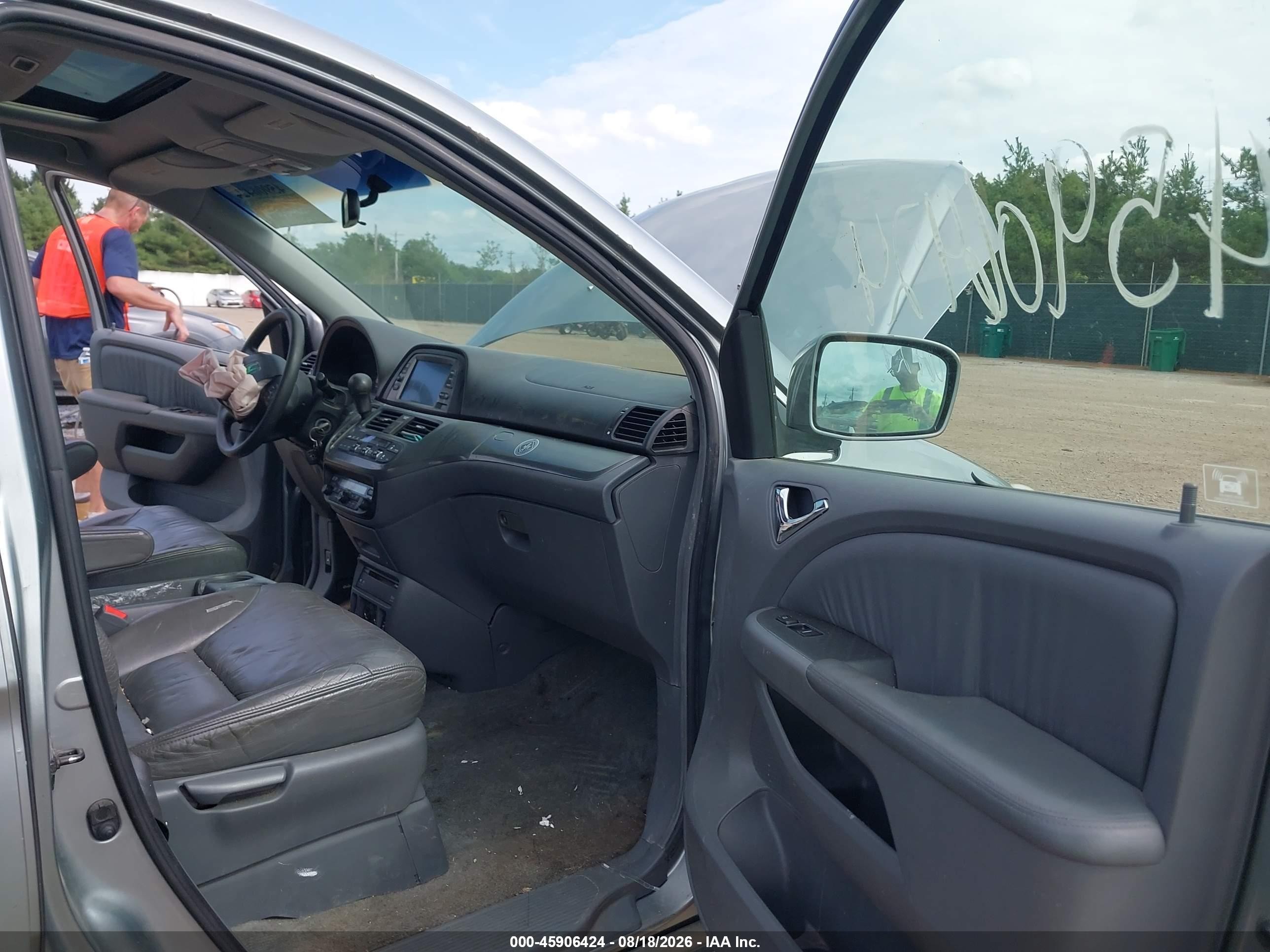 2005 Honda Odyssey Ex-l Light Blue vin: 5FNRL387X5B066260
