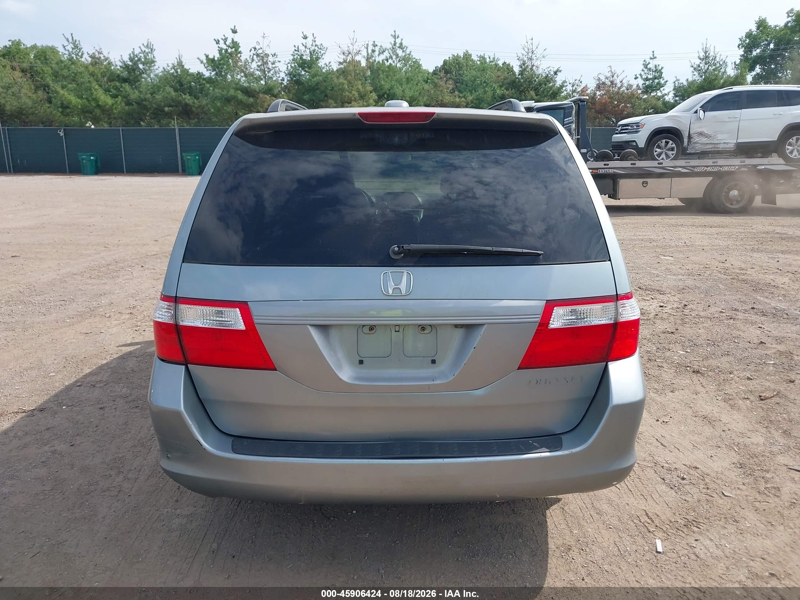 2005 Honda Odyssey Ex-l Light Blue vin: 5FNRL387X5B066260