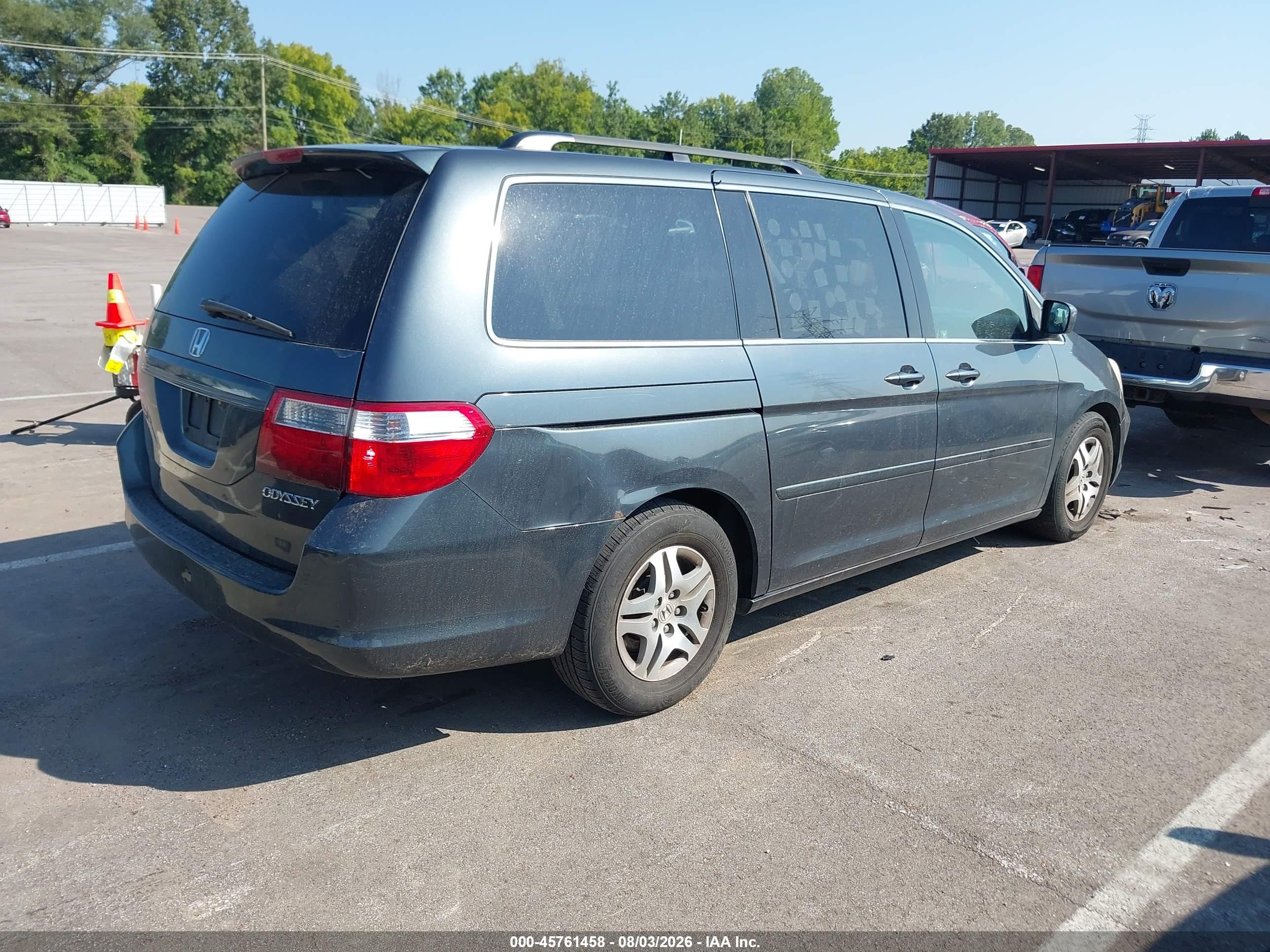 2005 Honda Odyssey Ex-l Зеленый vin: 5FNRL387X5B084600