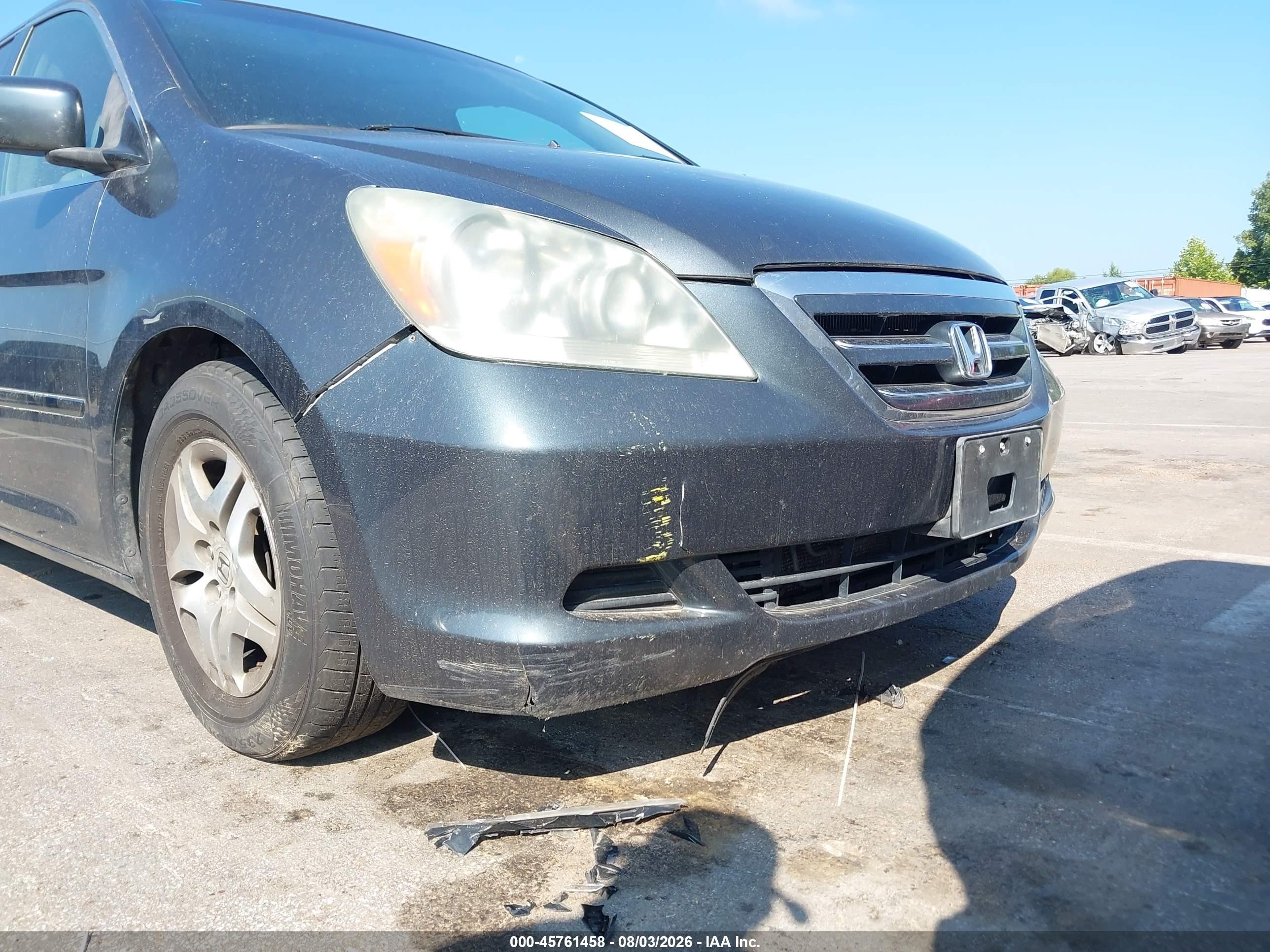 2005 Honda Odyssey Ex-l Зеленый vin: 5FNRL387X5B084600