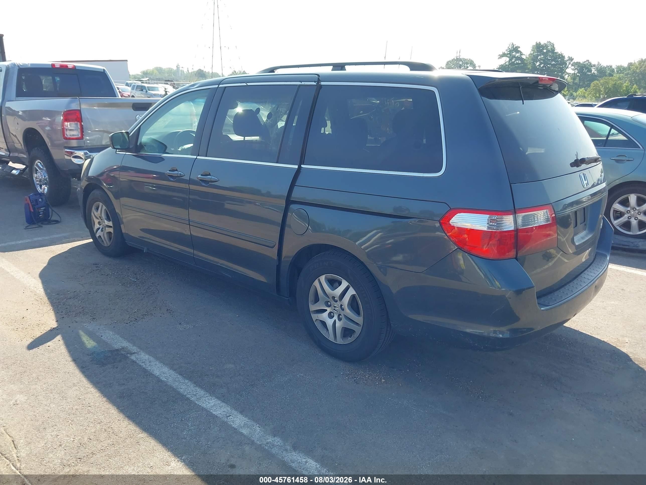 2005 Honda Odyssey Ex-l Зеленый vin: 5FNRL387X5B084600
