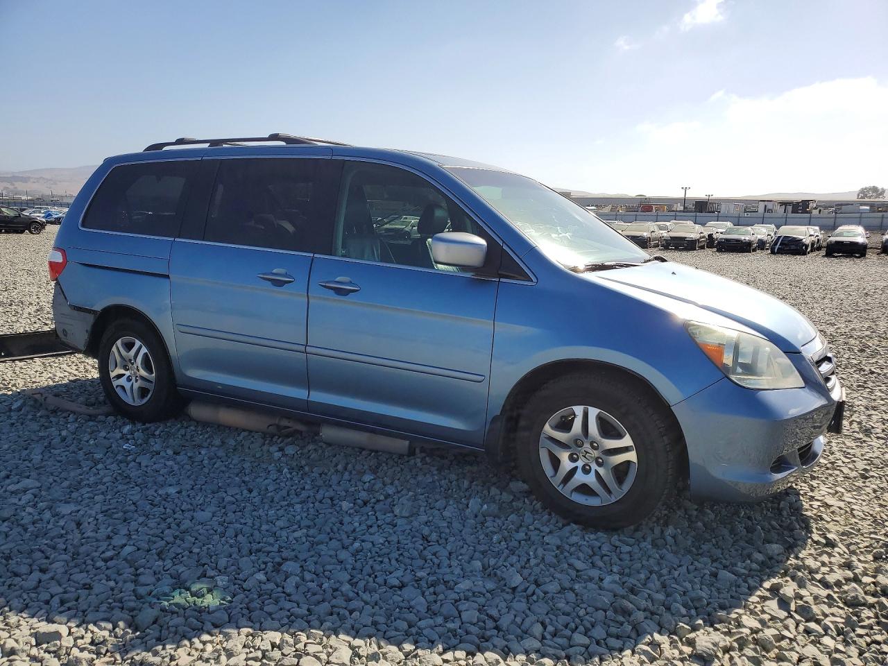 2005 Honda Odyssey Exl Blue vin: 5FNRL387X5B107163