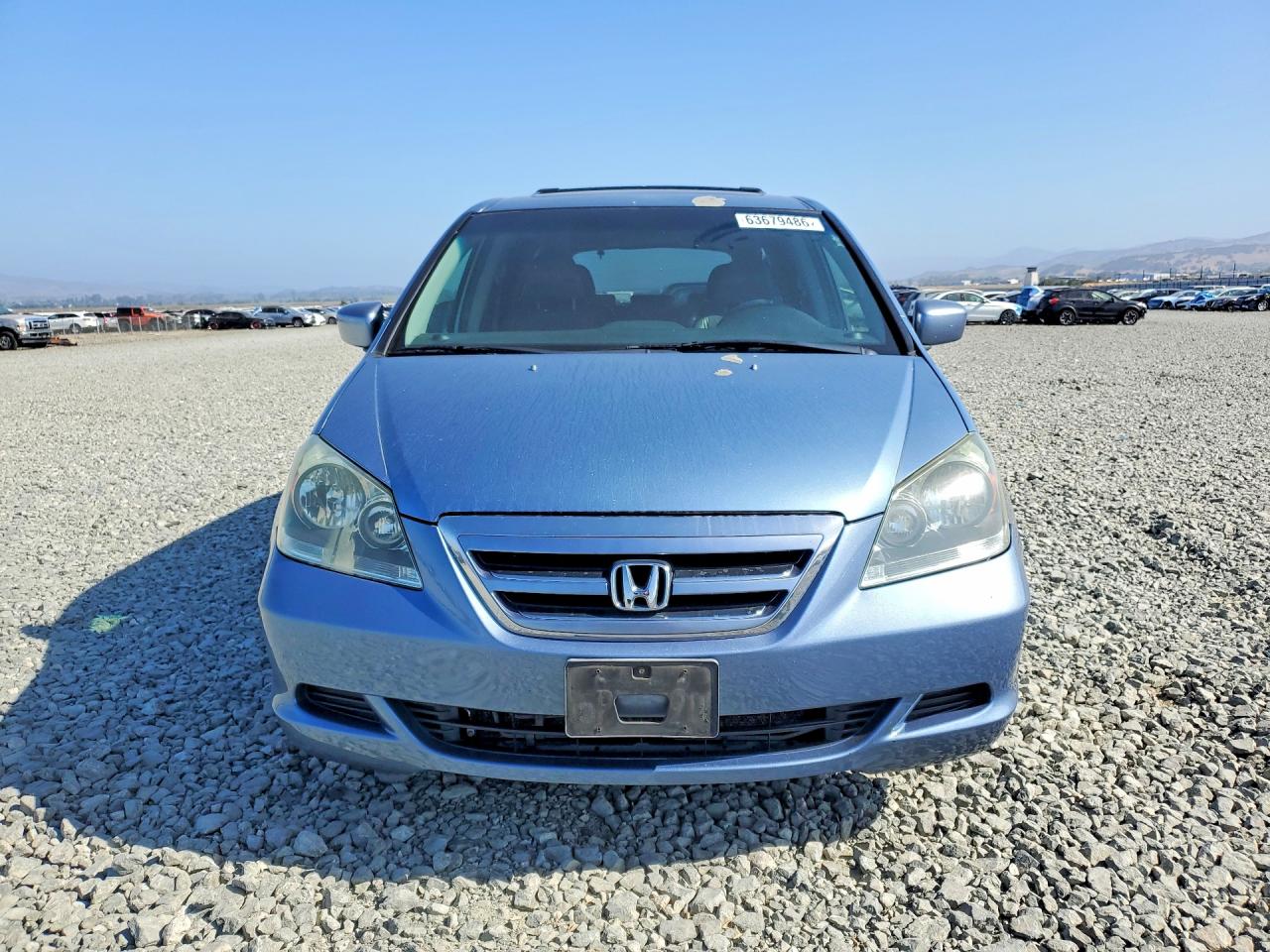 2005 Honda Odyssey Exl Blue vin: 5FNRL387X5B107163