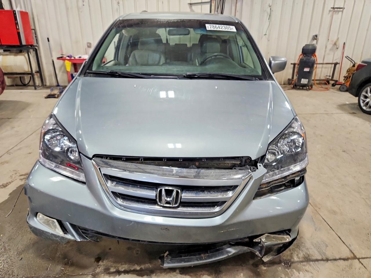 2005 Honda Odyssey Exl Gray vin: 5FNRL387X5B132886