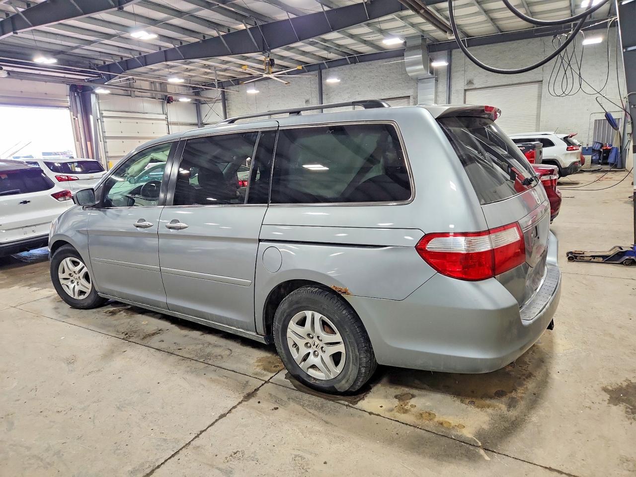 2005 Honda Odyssey Exl Gray vin: 5FNRL387X5B132886