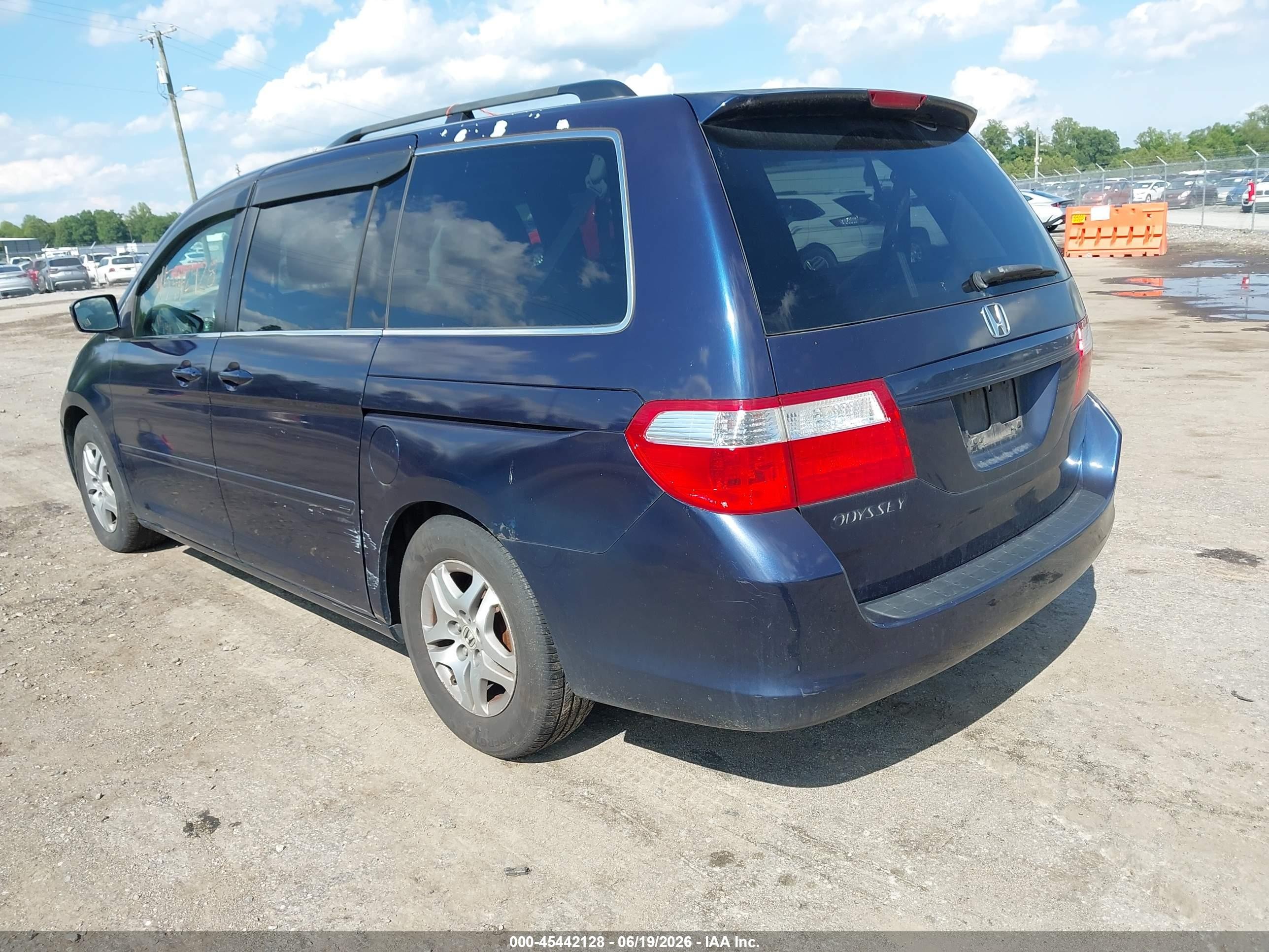 2006 Honda Odyssey Ex-l Синий vin: 5FNRL387X6B004455