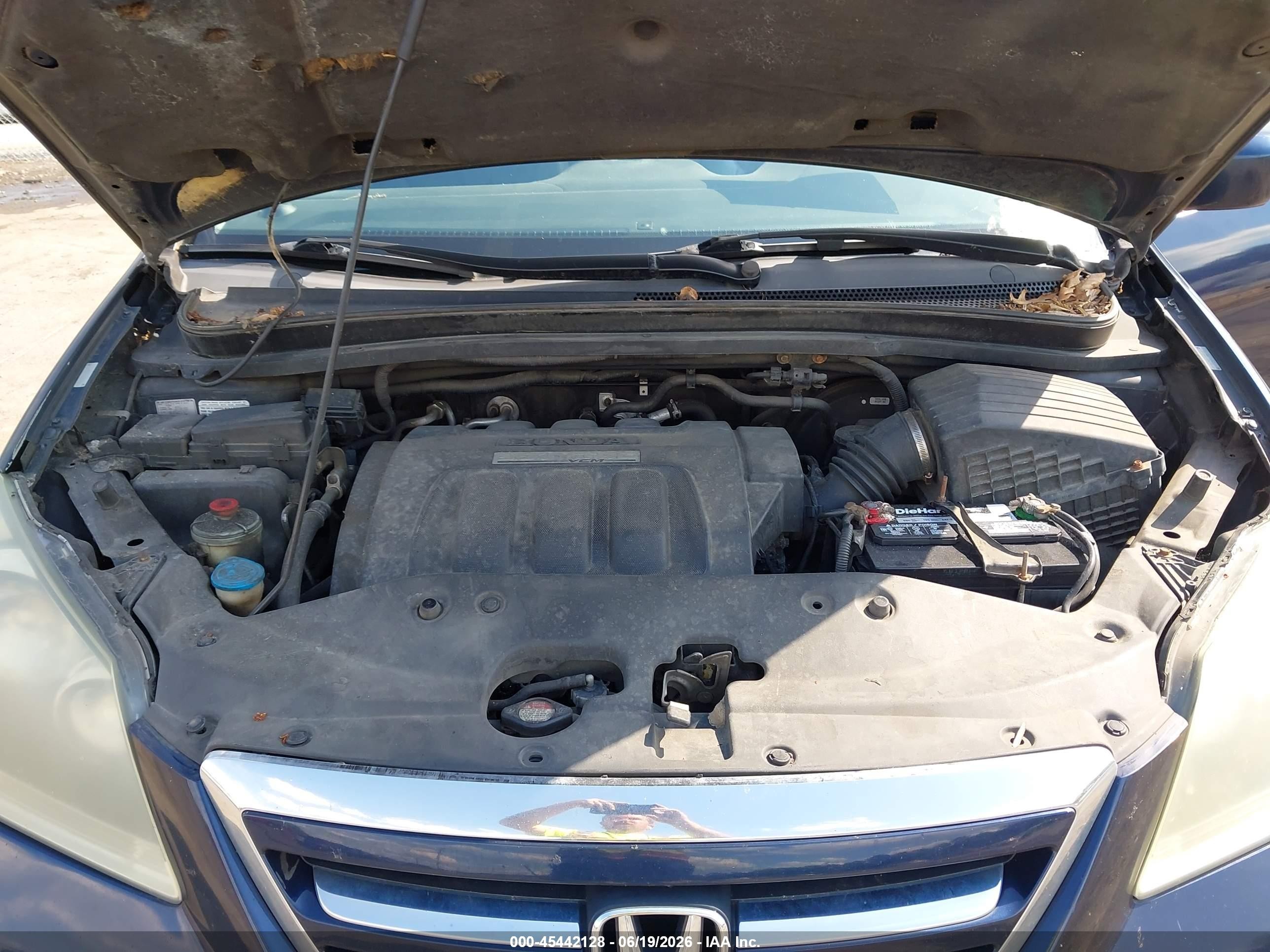 2006 Honda Odyssey Ex-l Синий vin: 5FNRL387X6B004455