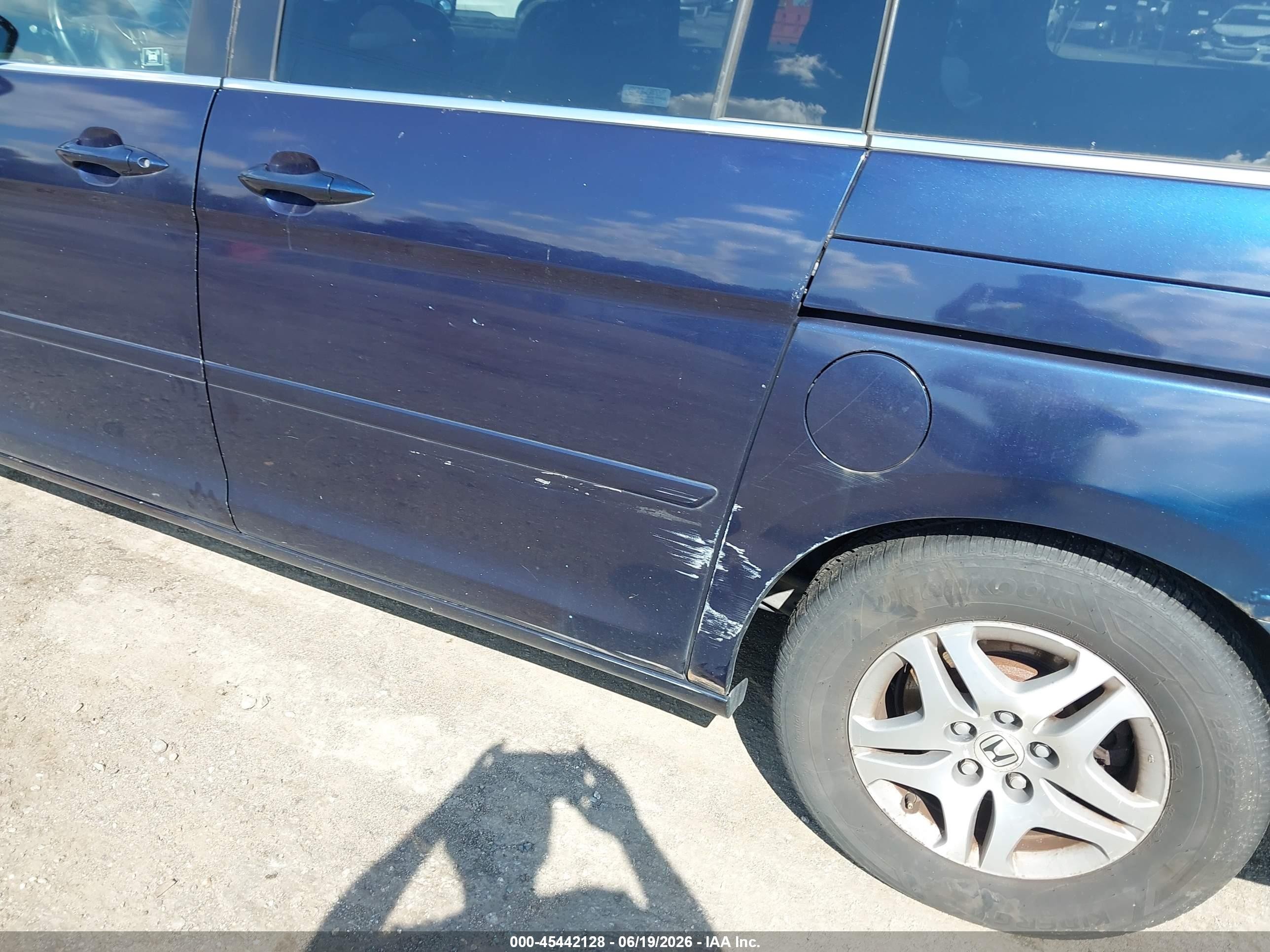 2006 Honda Odyssey Ex-l Синий vin: 5FNRL387X6B004455