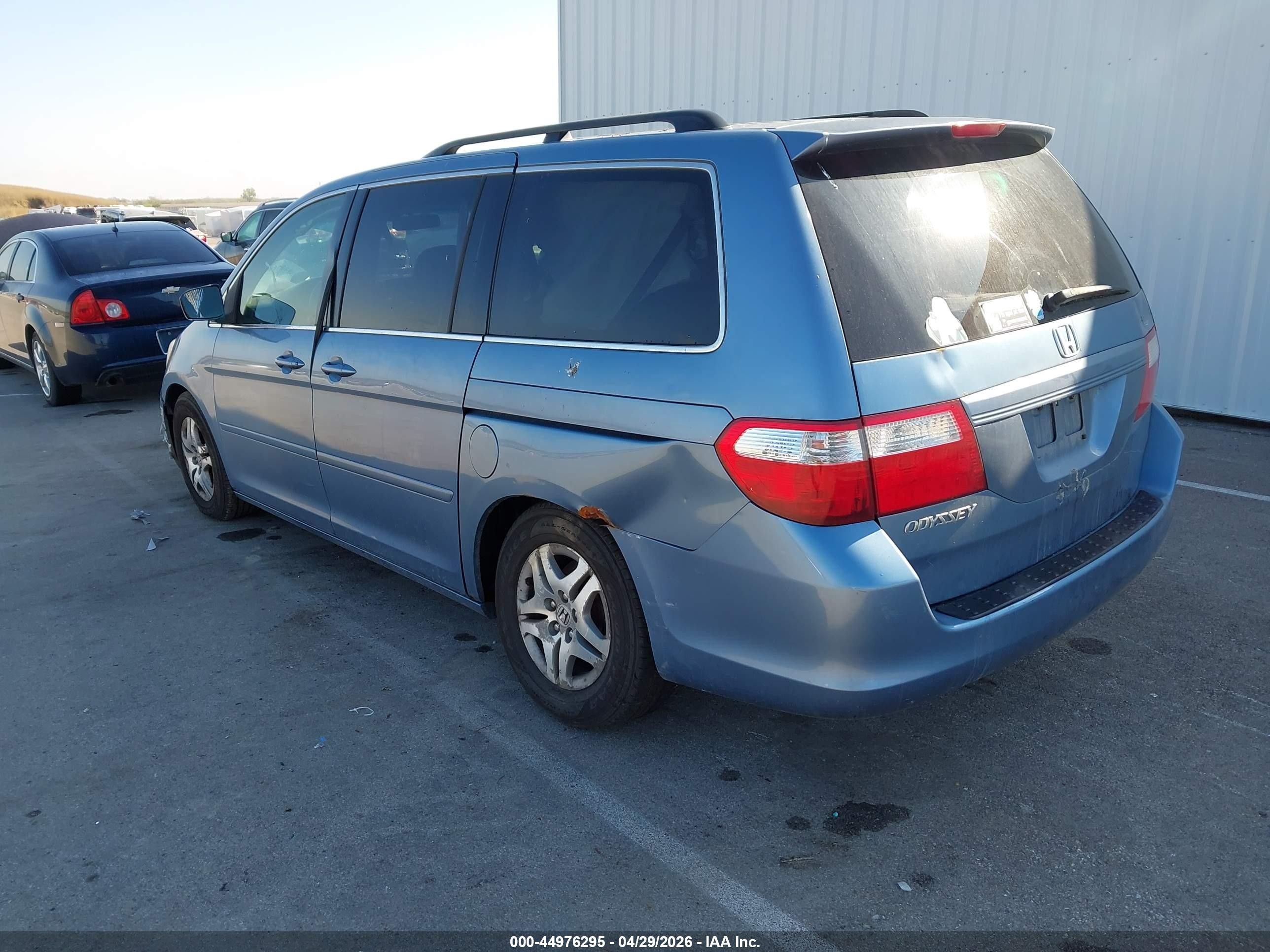 2006 Honda Odyssey Ex-l Blue vin: 5FNRL387X6B046446