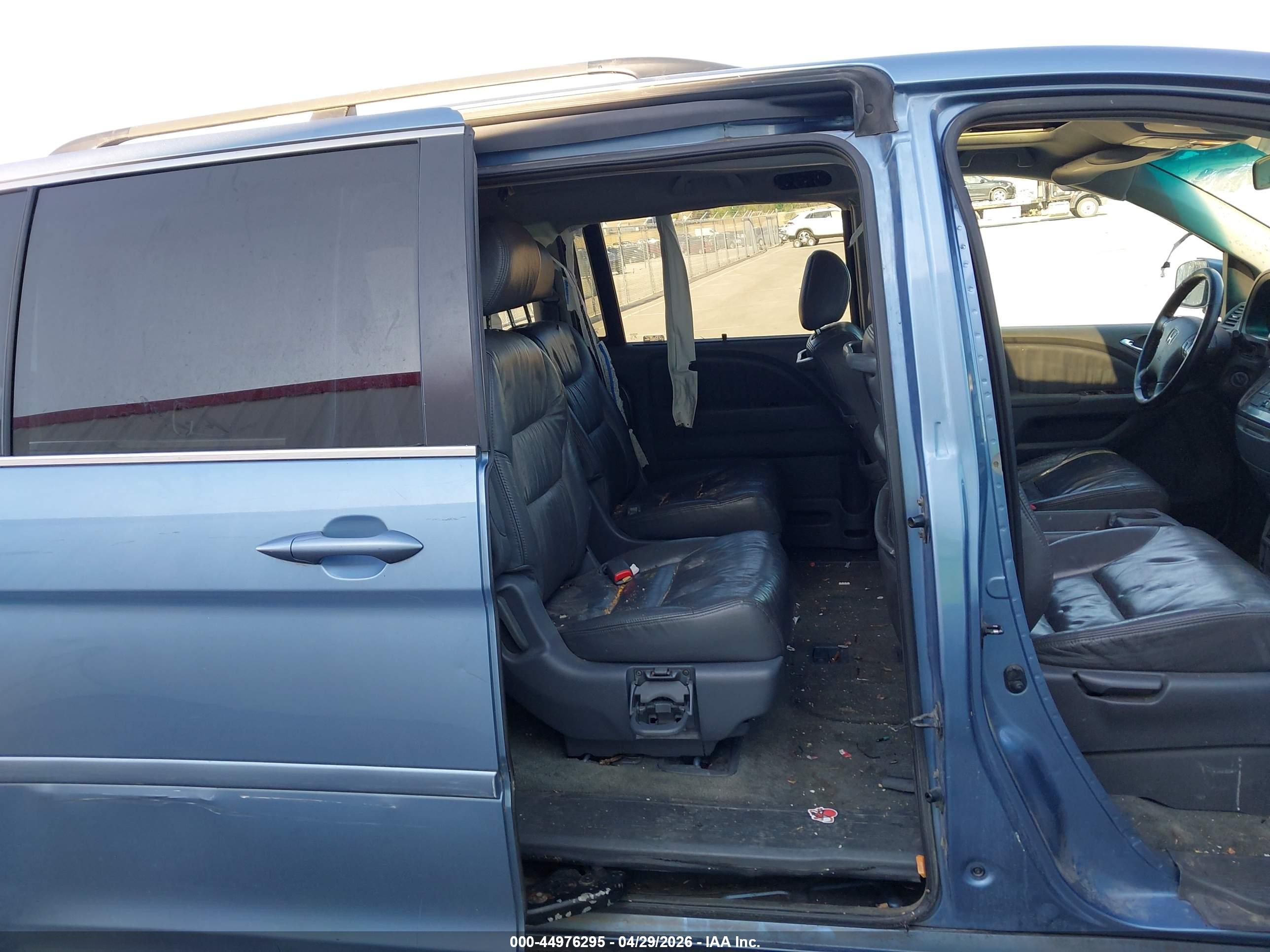 2006 Honda Odyssey Ex-l Blue vin: 5FNRL387X6B046446
