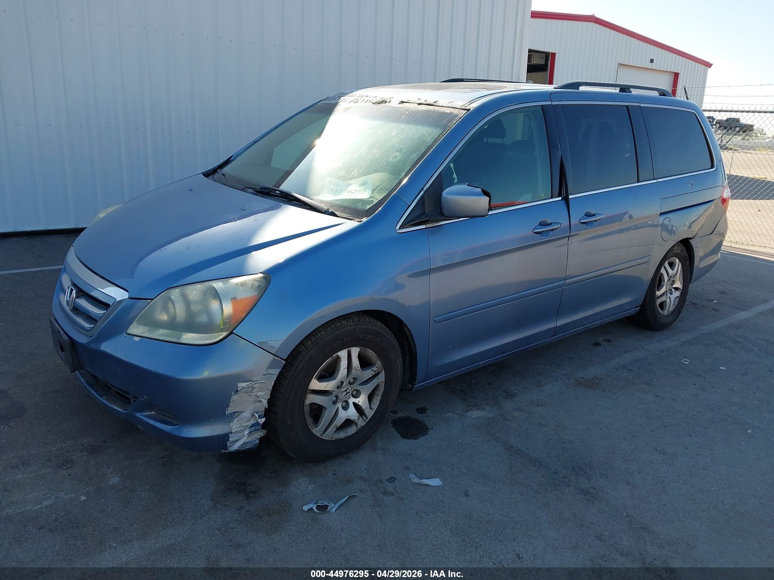 2006 Honda Odyssey Ex-l Blue vin: 5FNRL387X6B046446