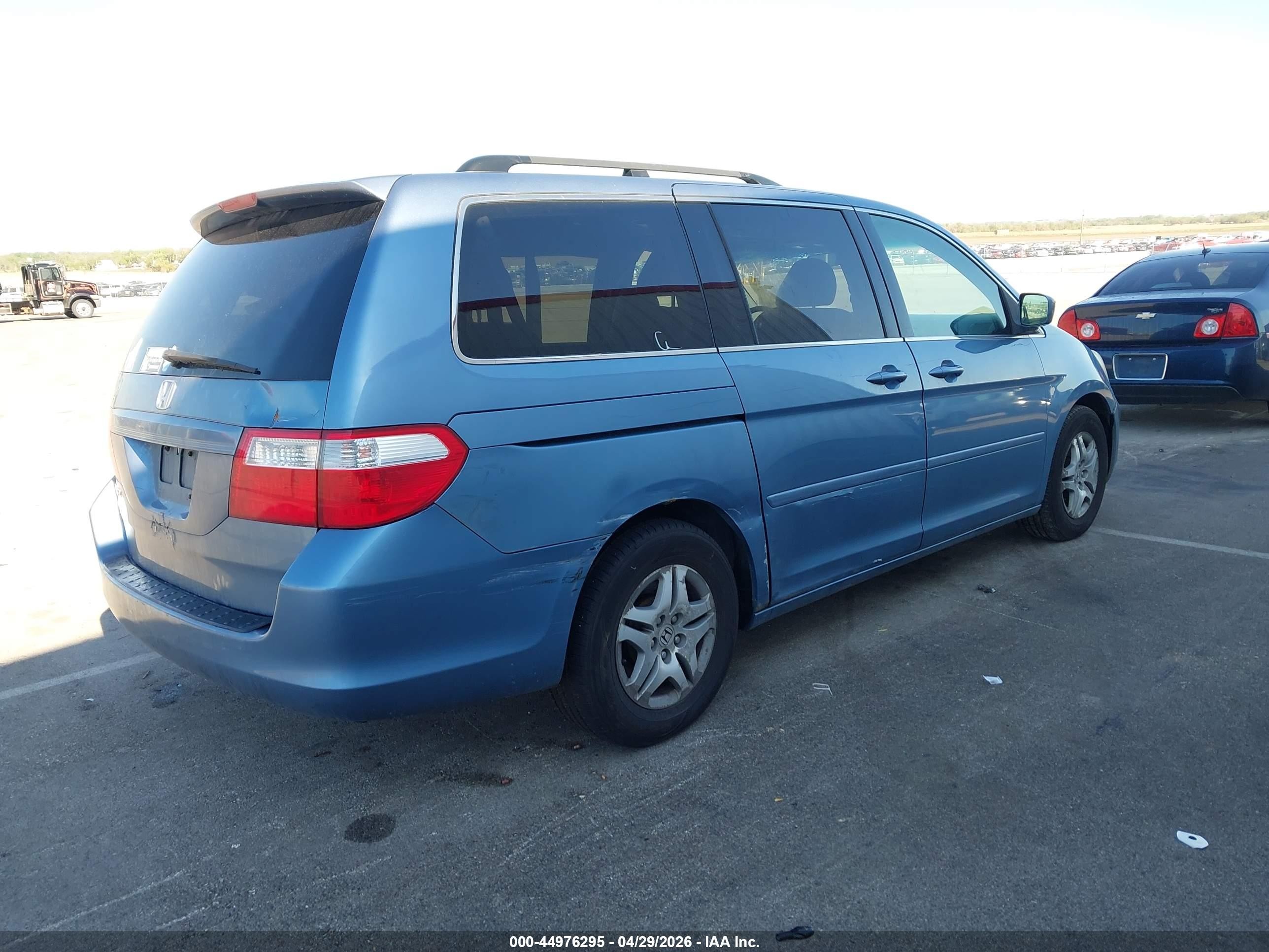 2006 Honda Odyssey Ex-l Blue vin: 5FNRL387X6B046446