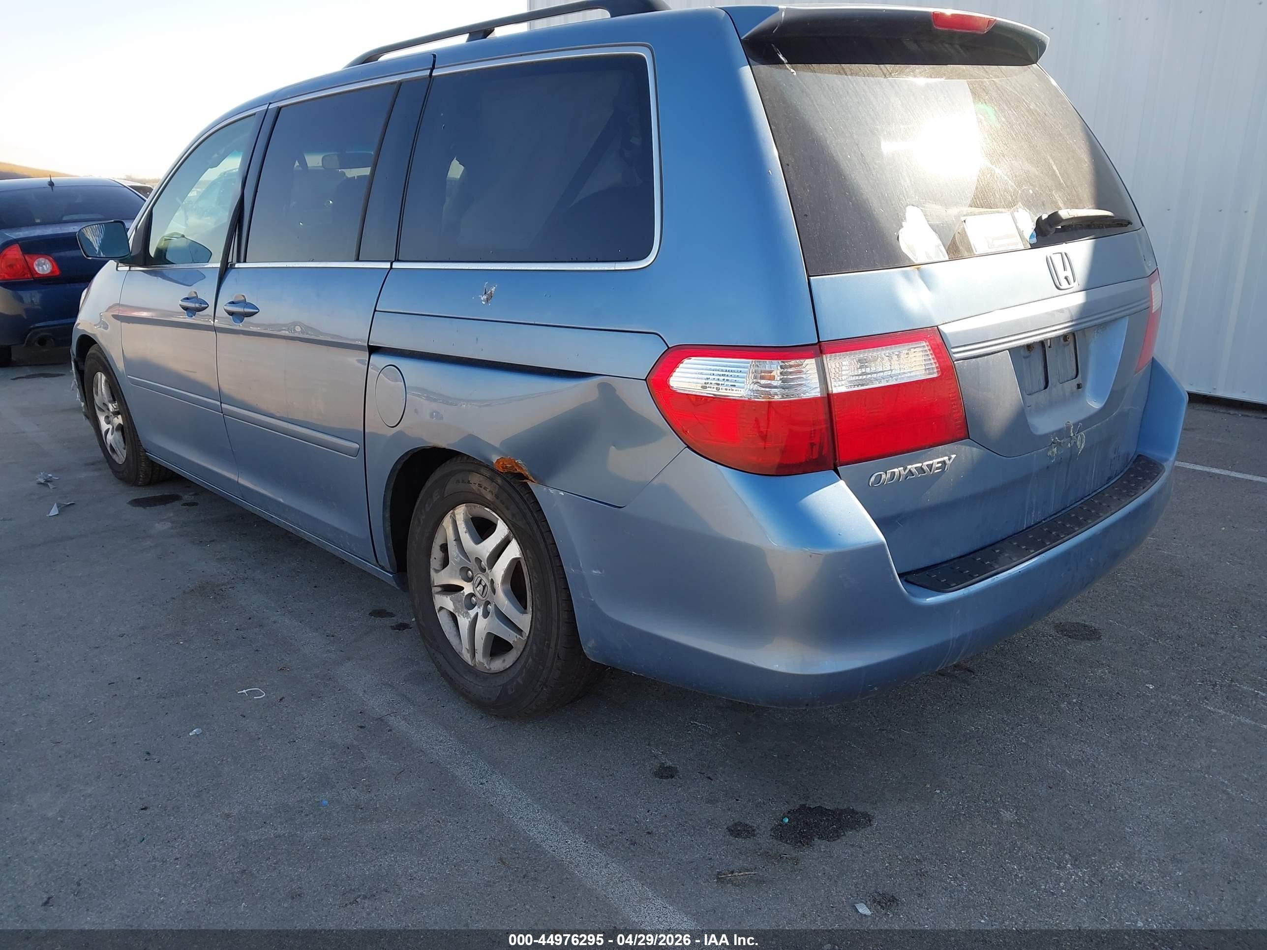 2006 Honda Odyssey Ex-l Blue vin: 5FNRL387X6B046446