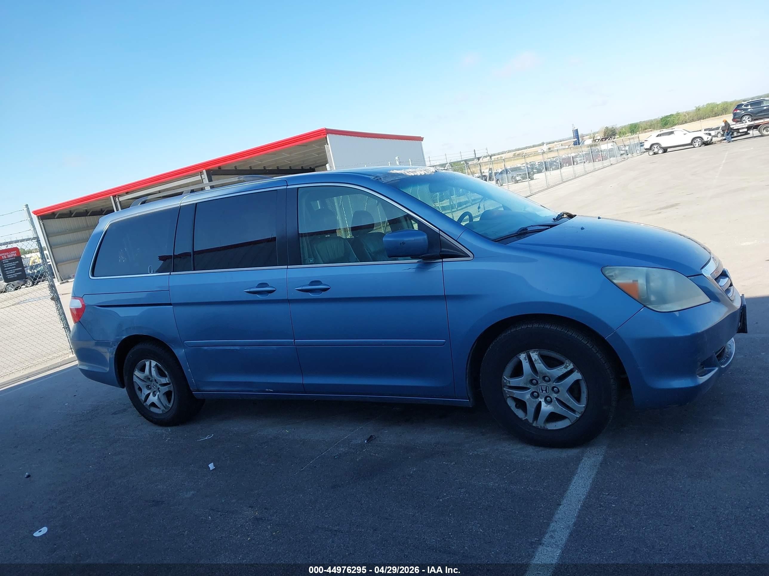2006 Honda Odyssey Ex-l Blue vin: 5FNRL387X6B046446