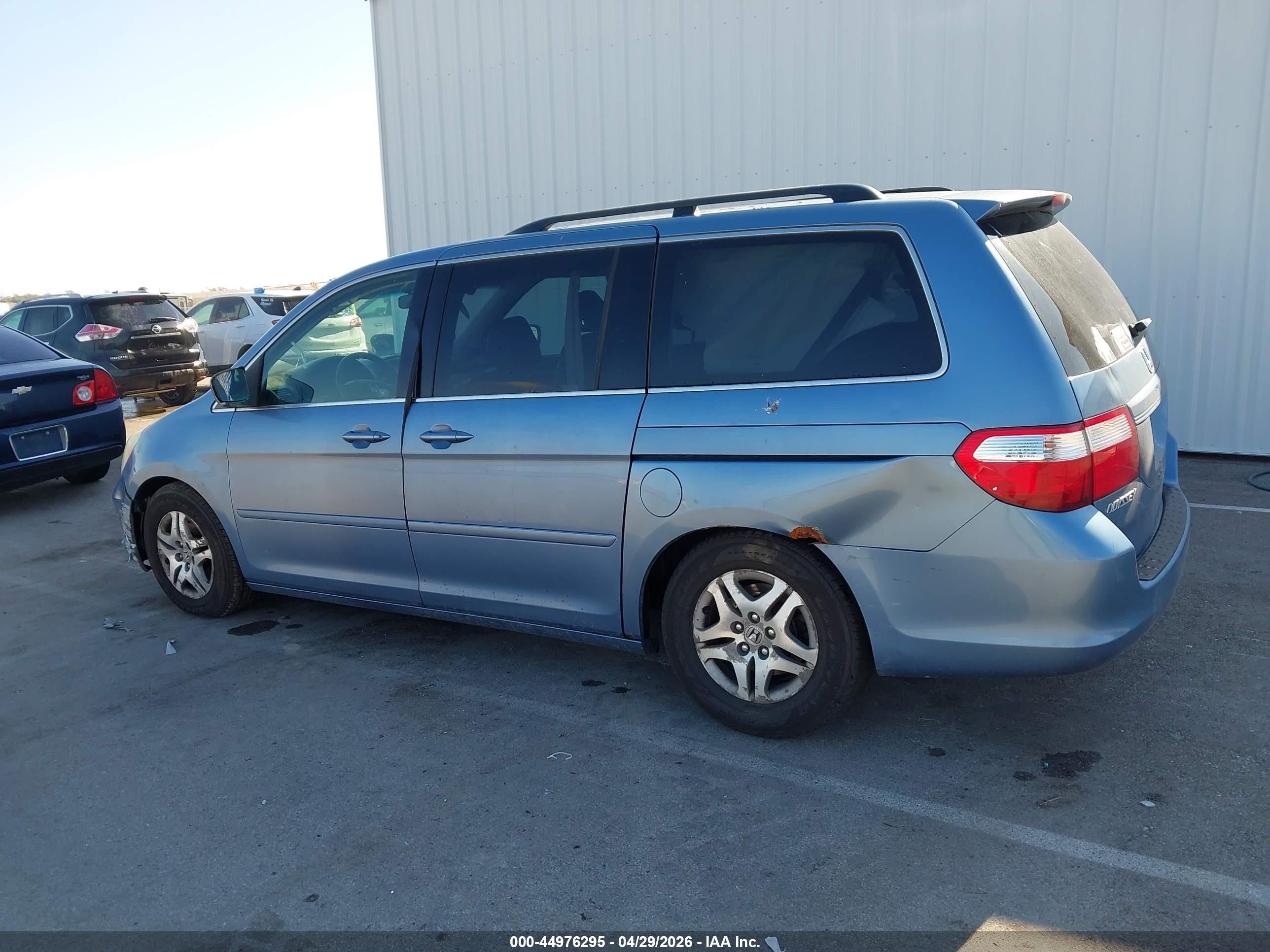 2006 Honda Odyssey Ex-l Blue vin: 5FNRL387X6B046446