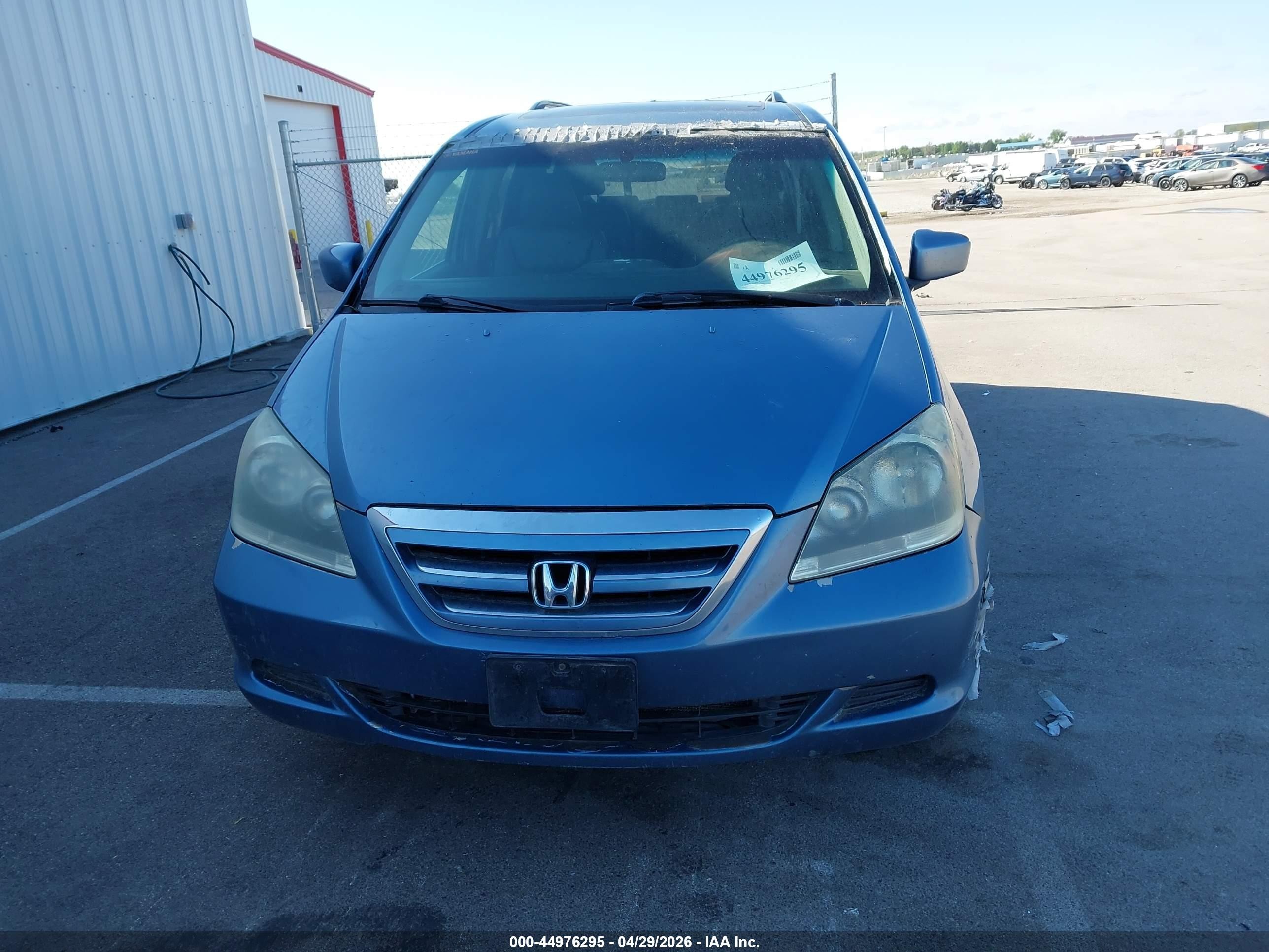 2006 Honda Odyssey Ex-l Blue vin: 5FNRL387X6B046446