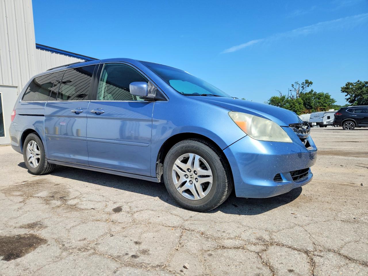 2006 Honda Odyssey Exl Blue vin: 5FNRL387X6B099826
