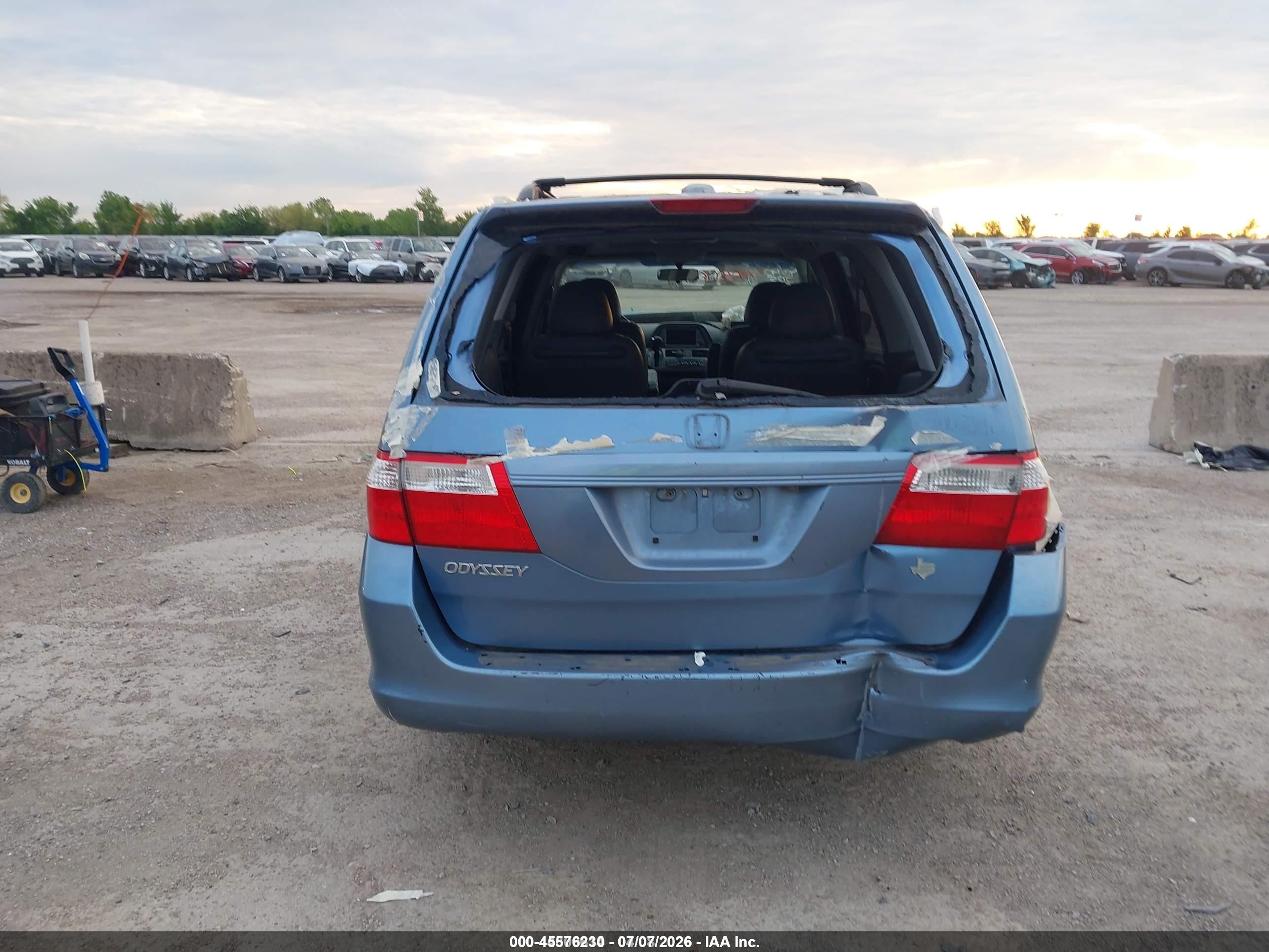 2006 Honda Odyssey Ex-l Blue vin: 5FNRL387X6B106418