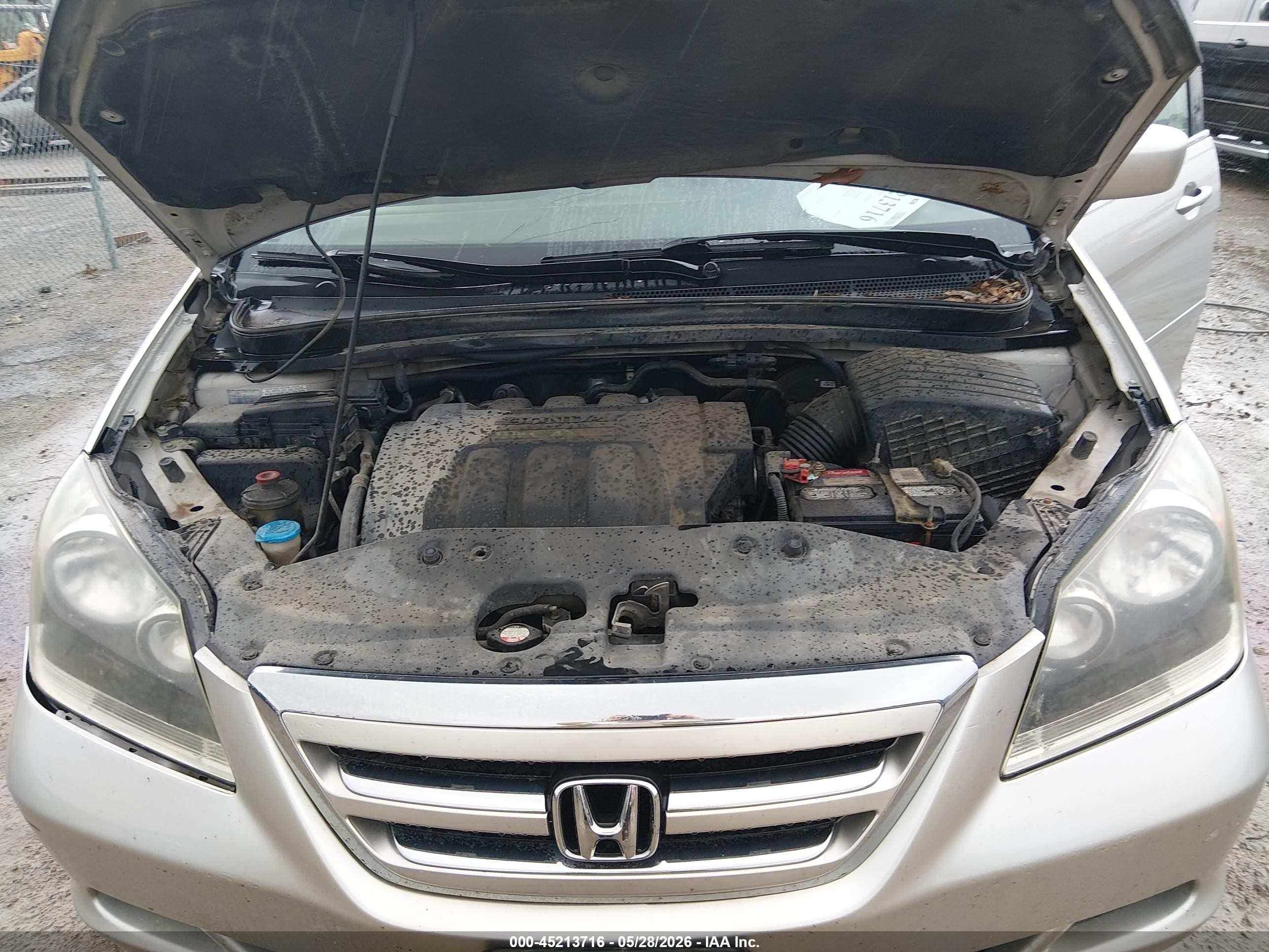 2006 Honda Odyssey Ex-l Gray vin: 5FNRL387X6B445874