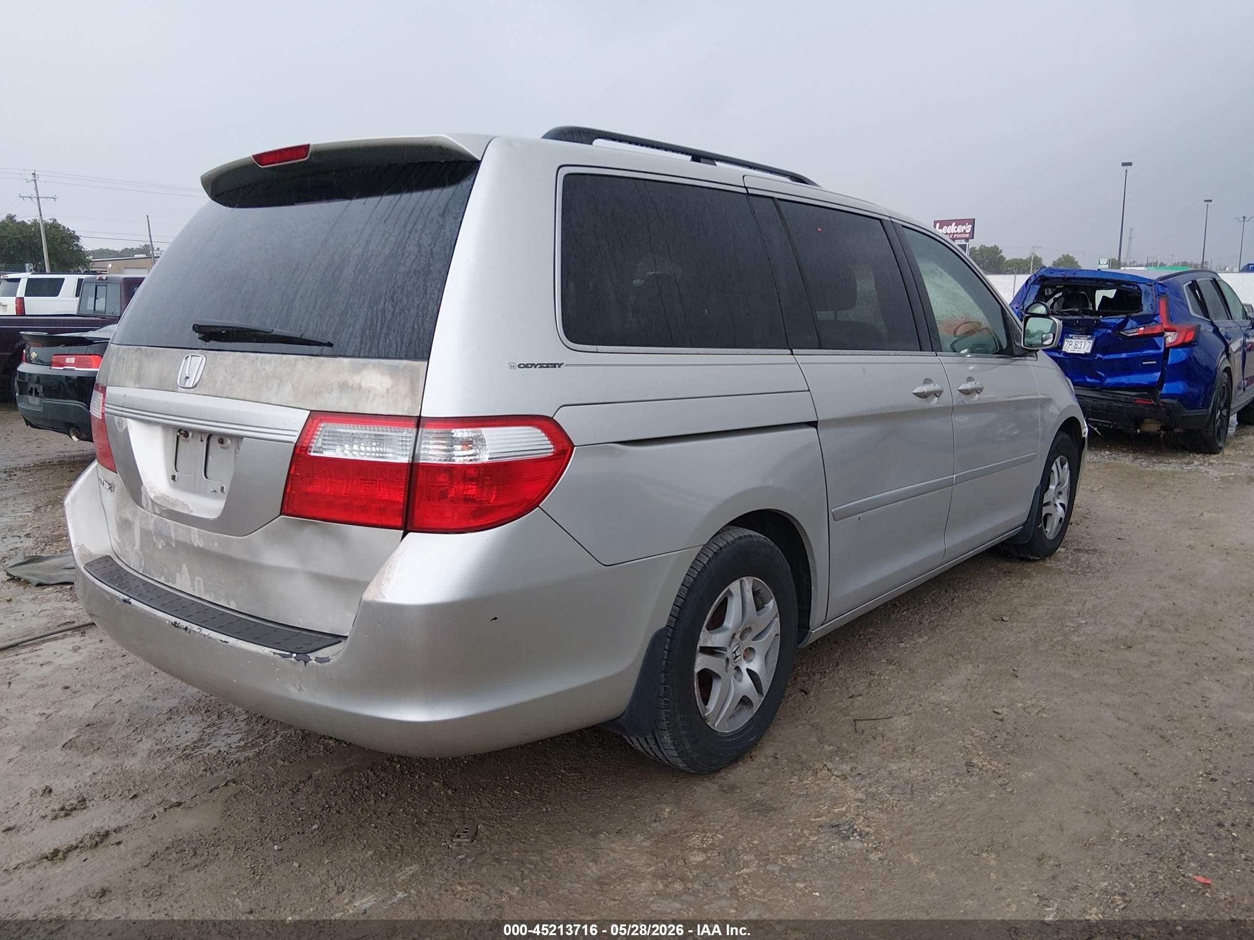 2006 Honda Odyssey Ex-l Gray vin: 5FNRL387X6B445874