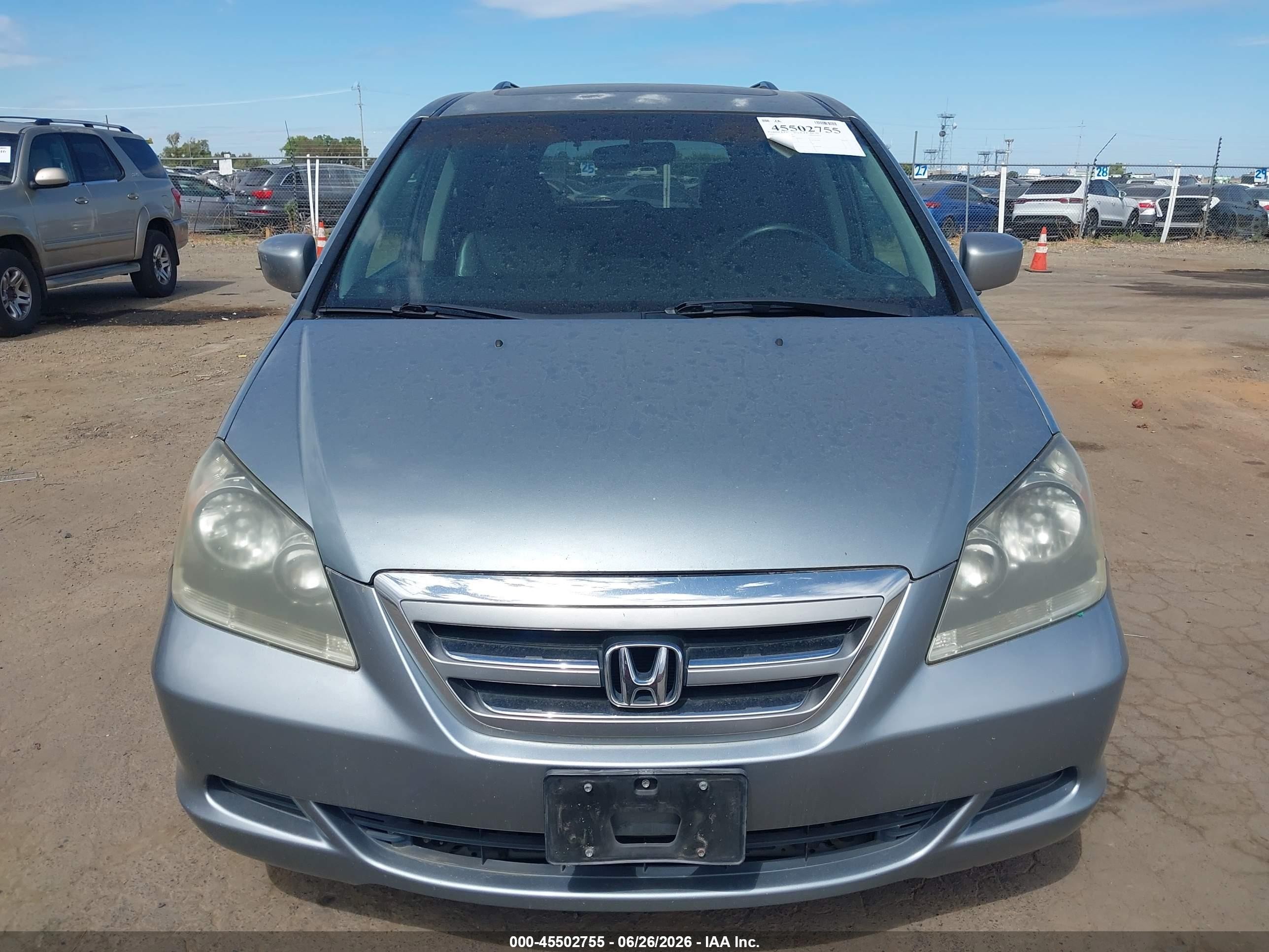 2007 Honda Odyssey Ex-l Teal vin: 5FNRL387X7B018390