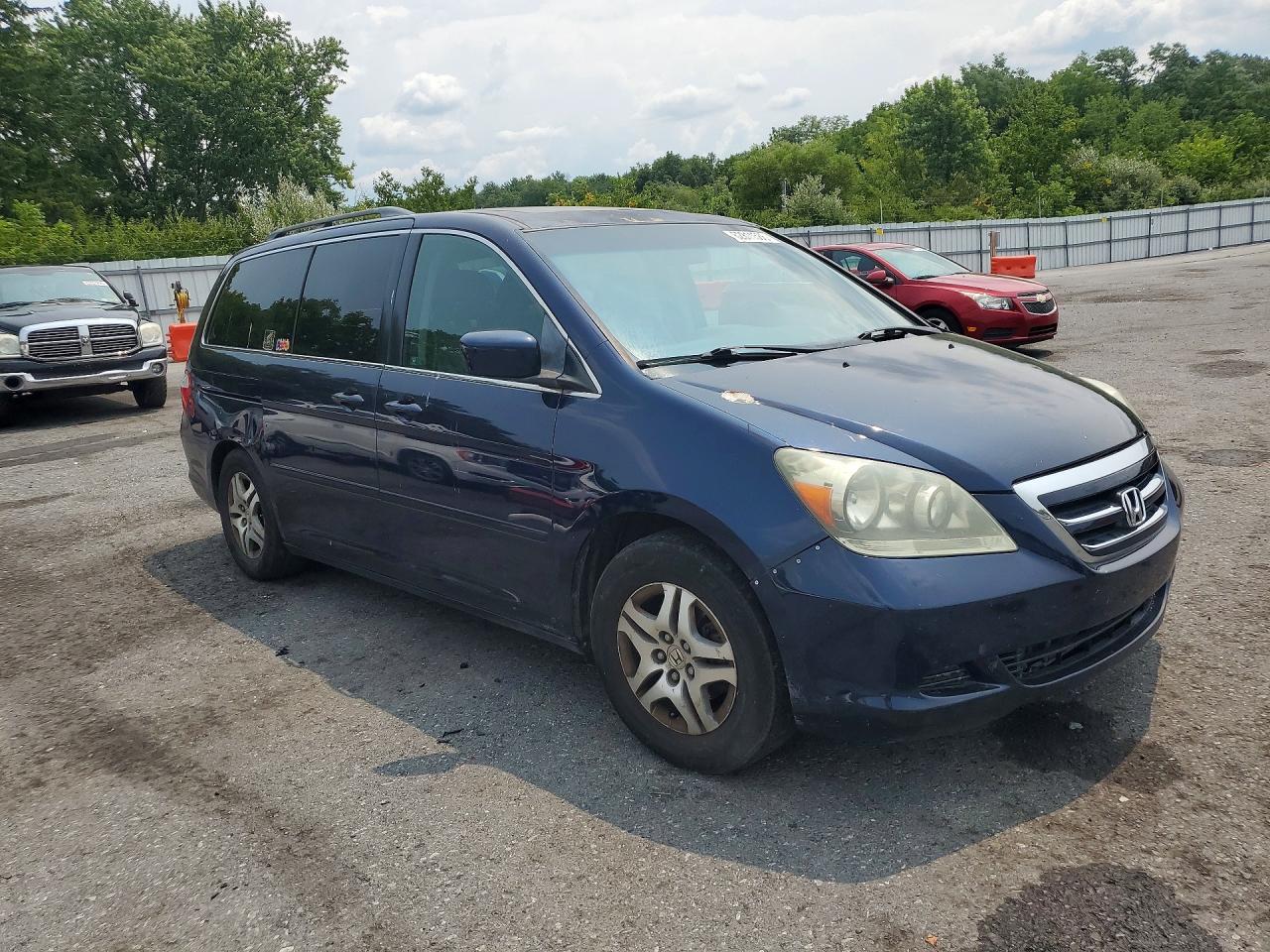 2007 Honda Odyssey Exl Blue vin: 5FNRL387X7B034685