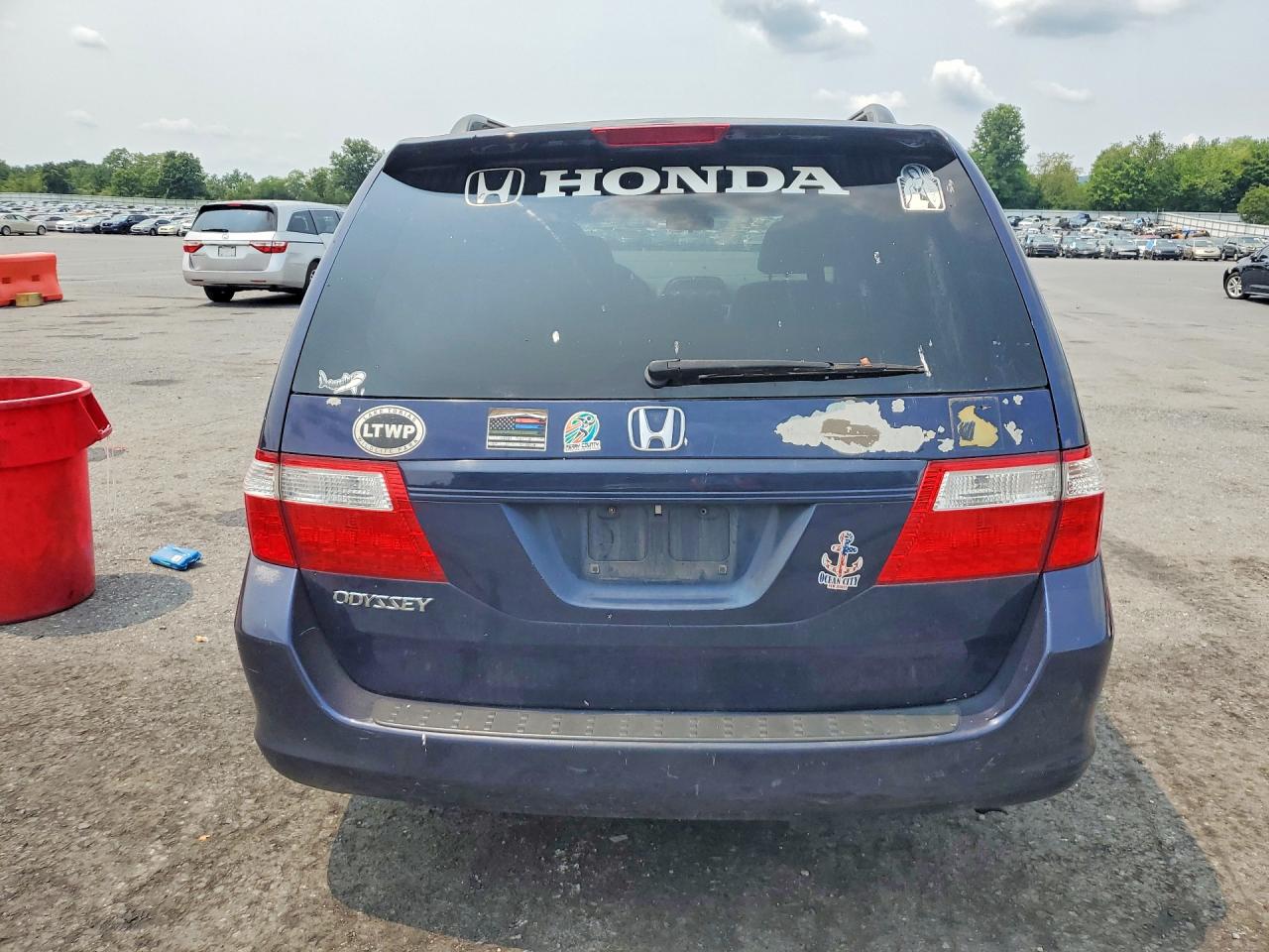 2007 Honda Odyssey Exl Blue vin: 5FNRL387X7B034685