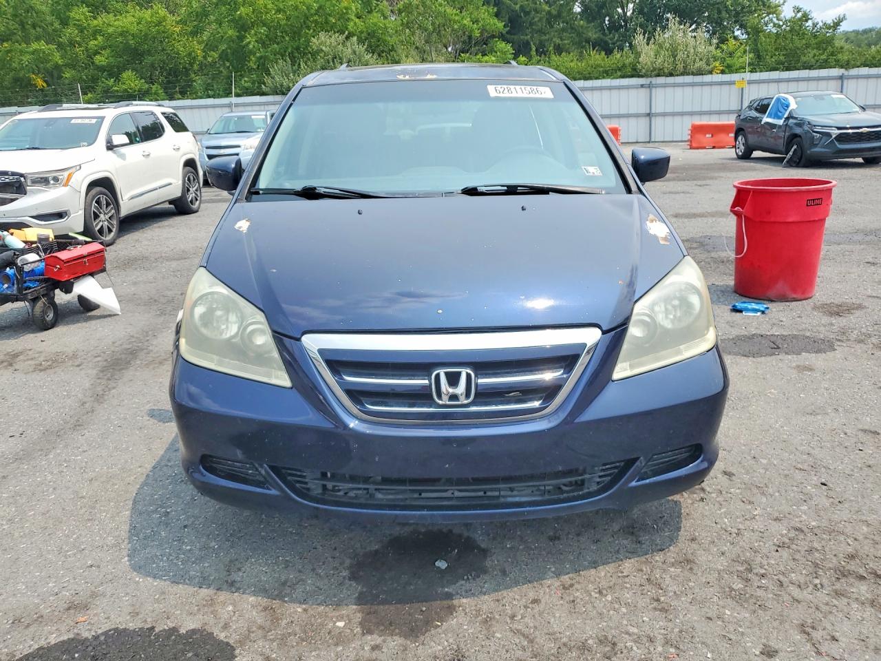 2007 Honda Odyssey Exl Blue vin: 5FNRL387X7B034685
