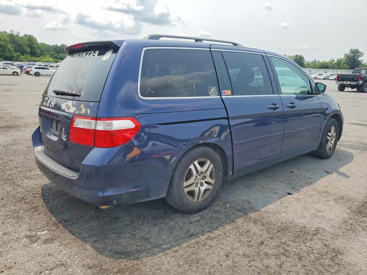 2007 Honda Odyssey Exl Blue vin: 5FNRL387X7B034685