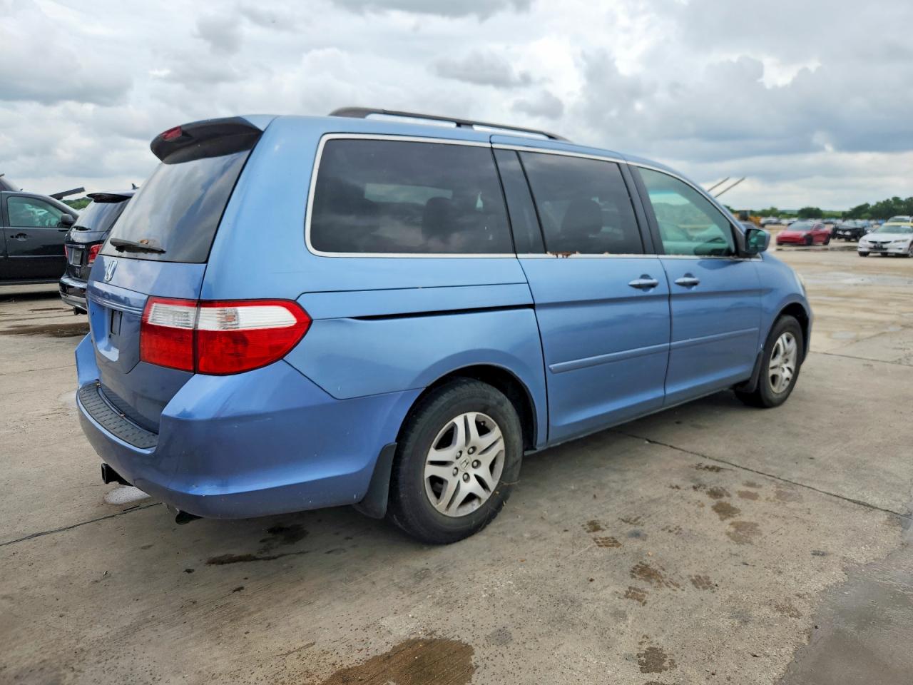 2007 Honda Odyssey Exl Синий vin: 5FNRL387X7B045041