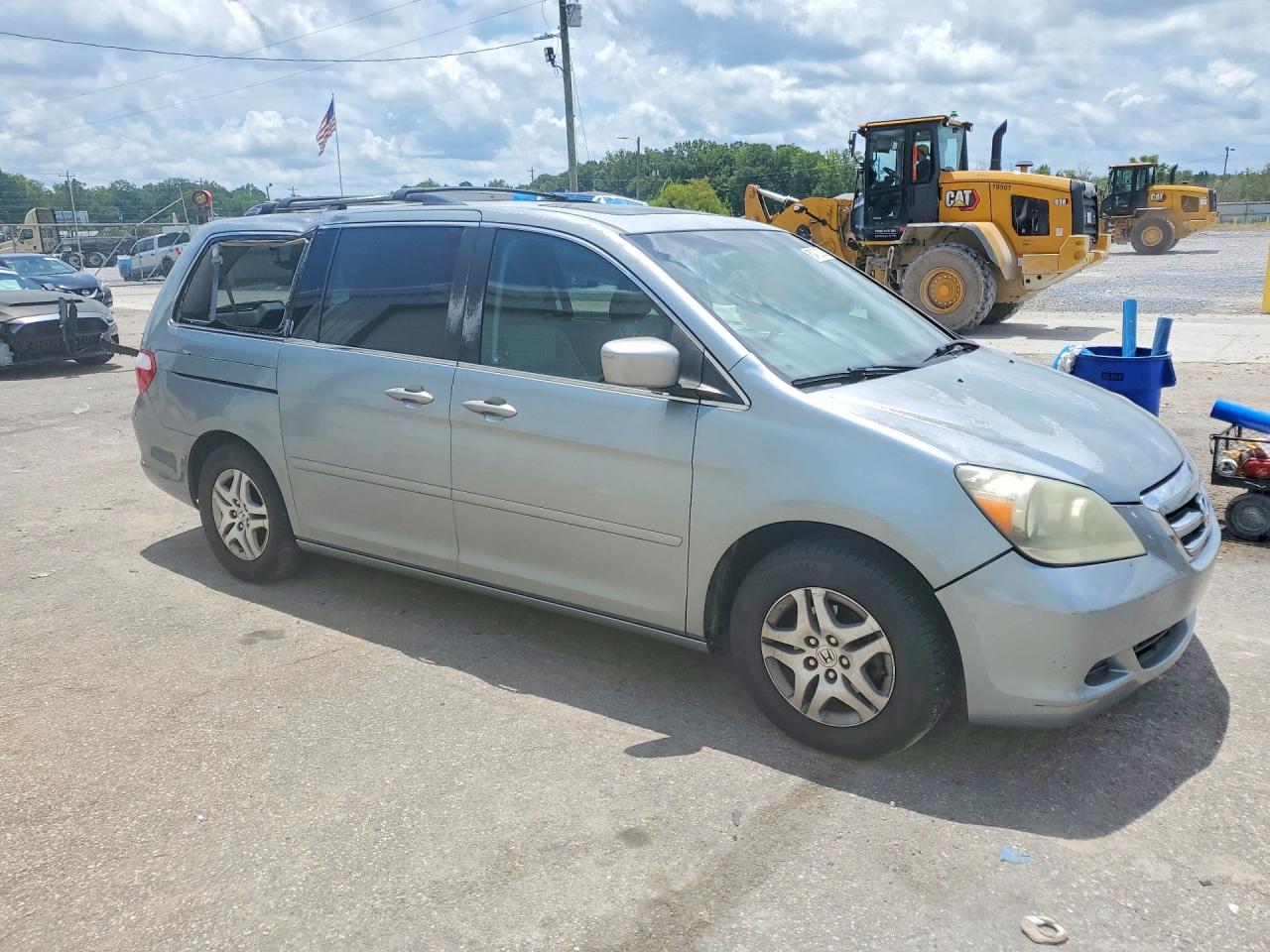 2007 Honda Odyssey Exl Blue vin: 5FNRL387X7B096829