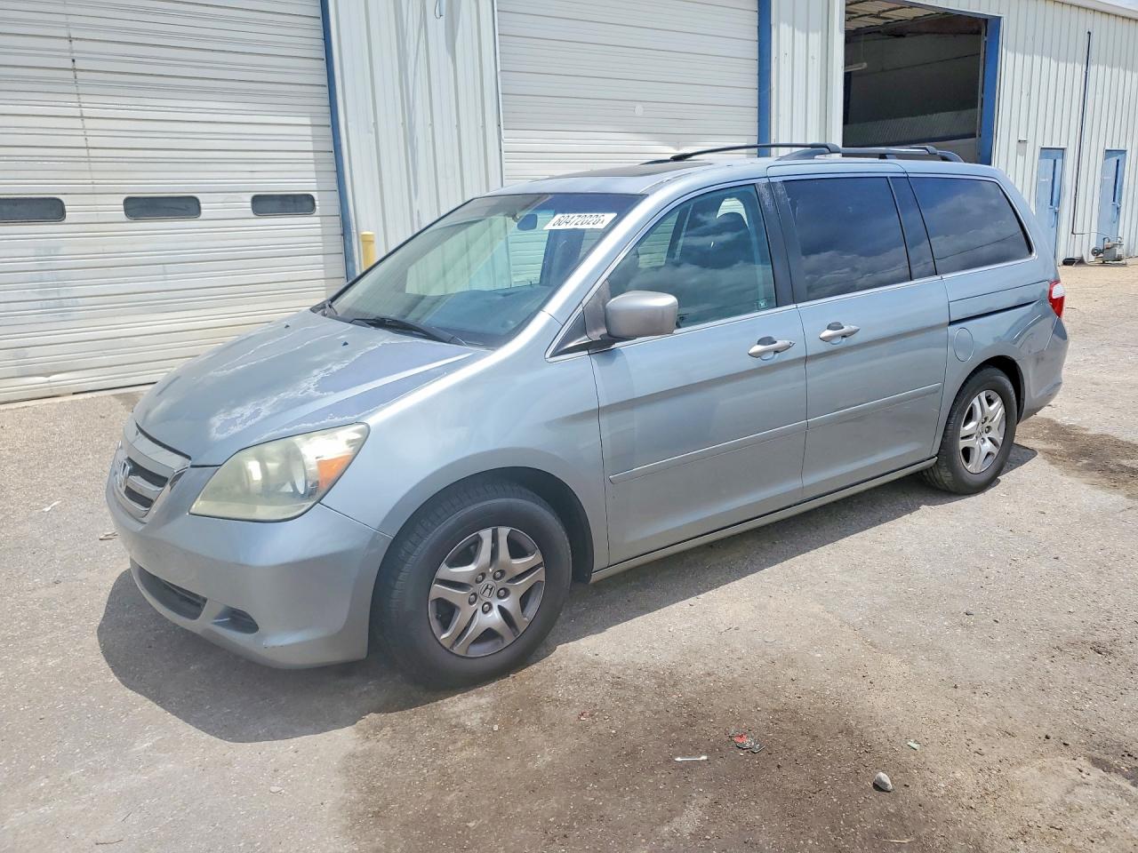 2007 Honda Odyssey Exl Blue vin: 5FNRL387X7B096829