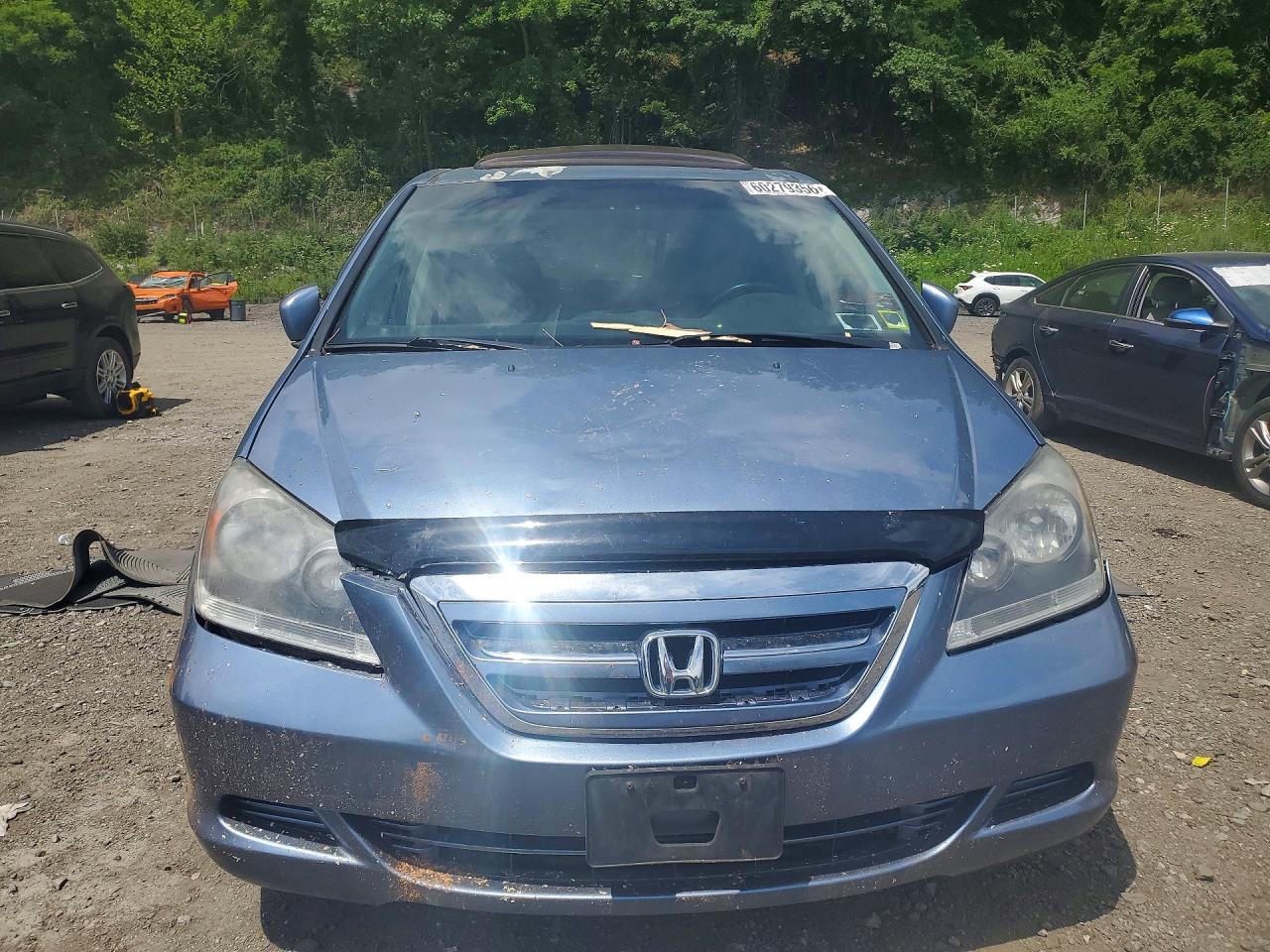 2007 Honda Odyssey Exl Blue vin: 5FNRL387X7B114276