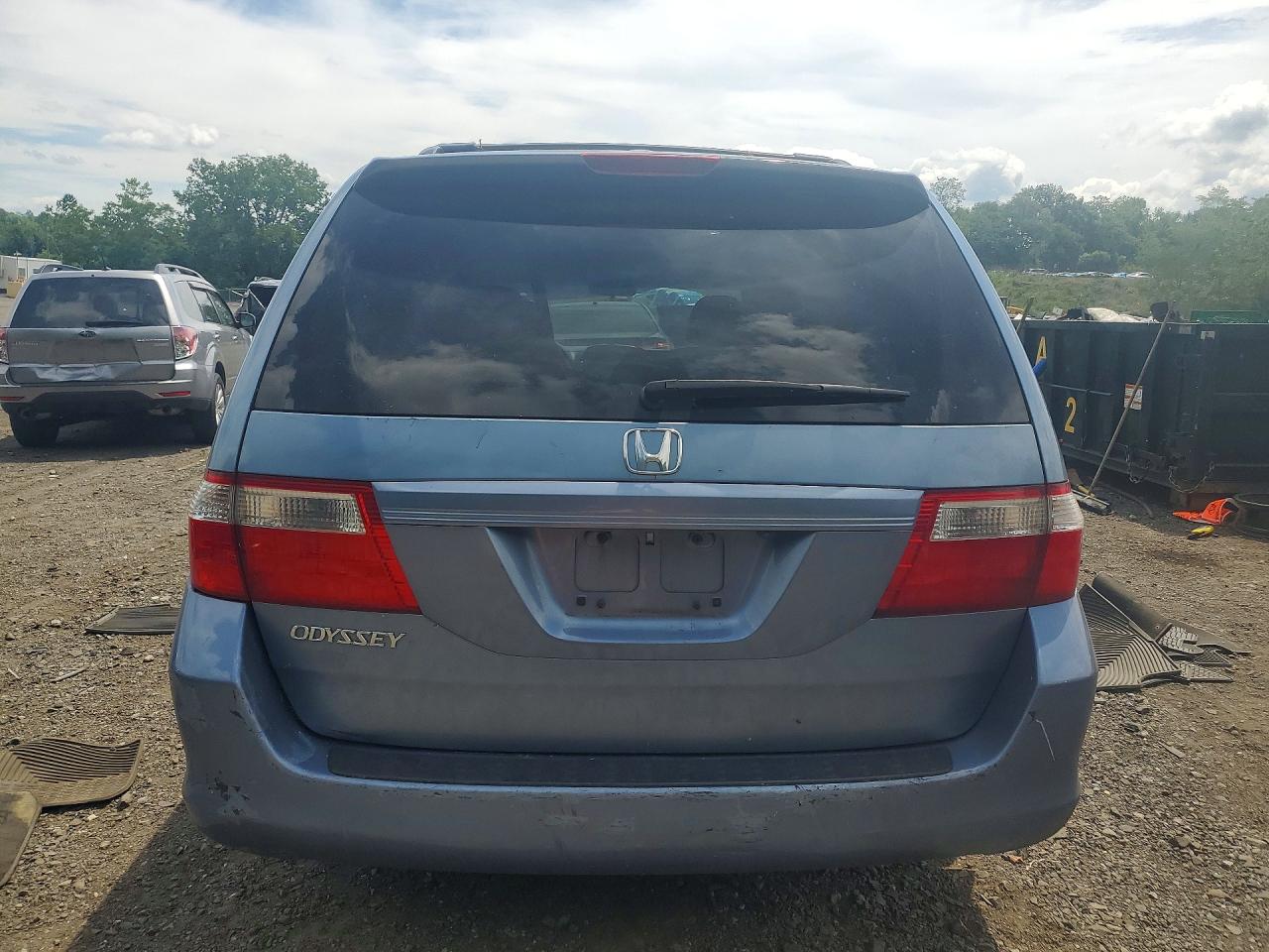 2007 Honda Odyssey Exl Blue vin: 5FNRL387X7B114276