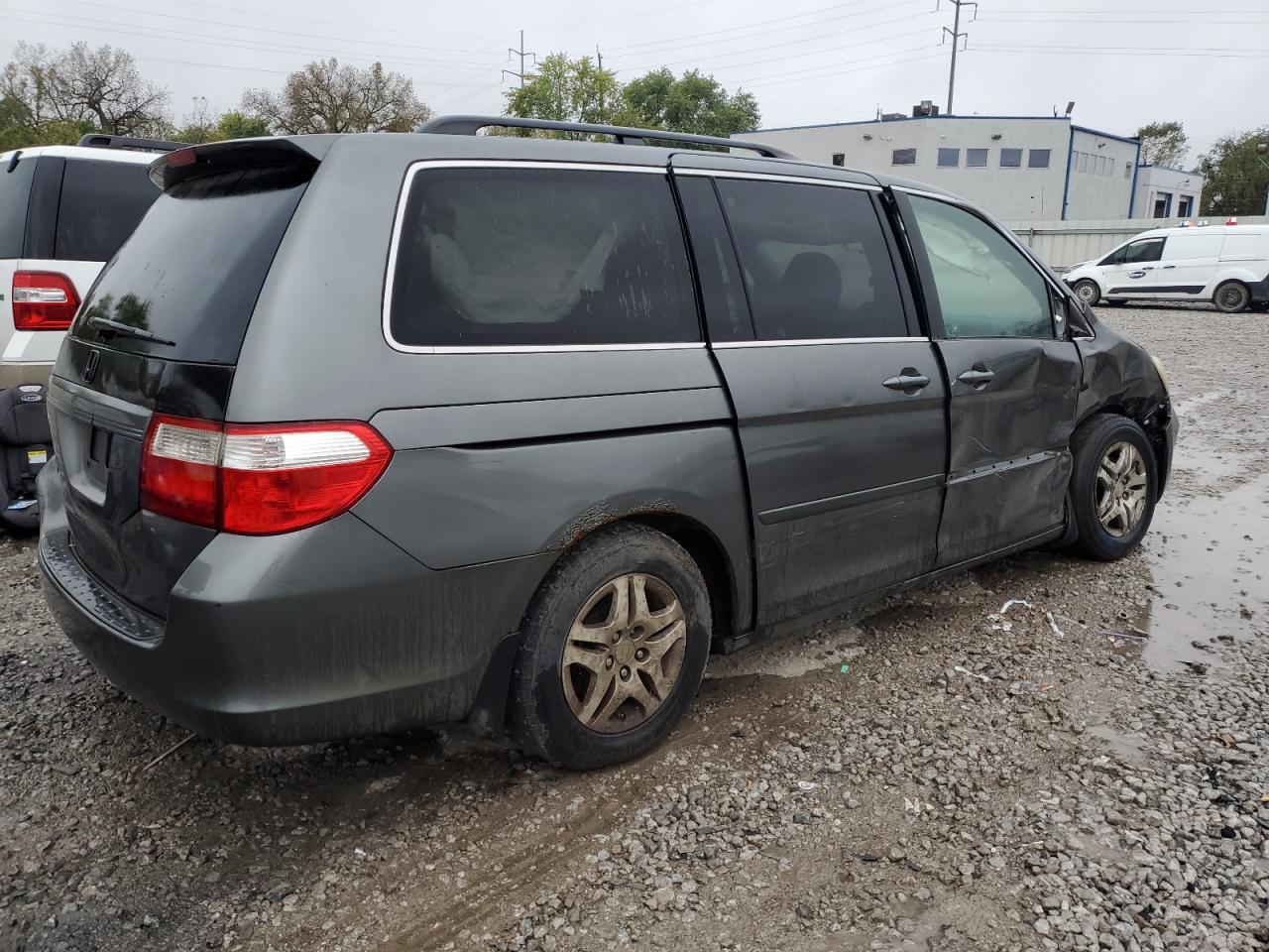 2007 Honda Odyssey Exl Серый vin: 5FNRL387X7B412567