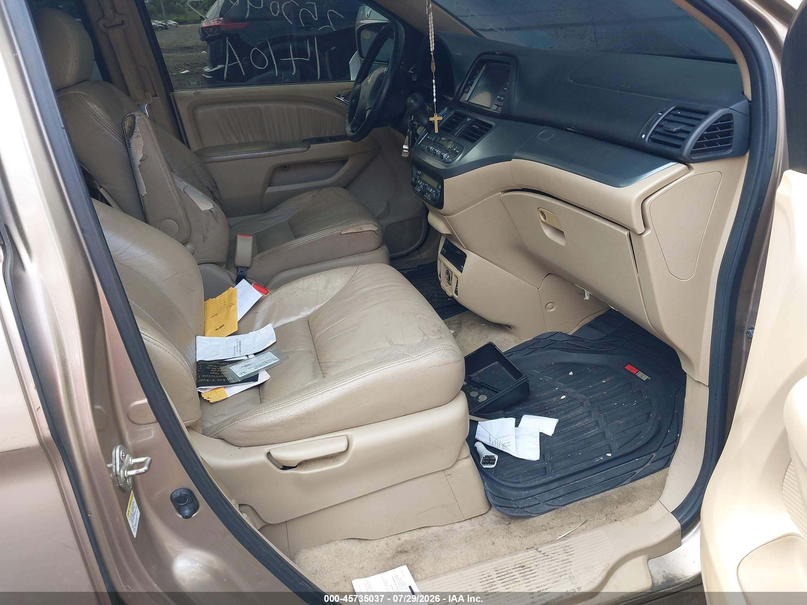 2007 Honda Odyssey Ex-l Gold vin: 5FNRL387X7B421799