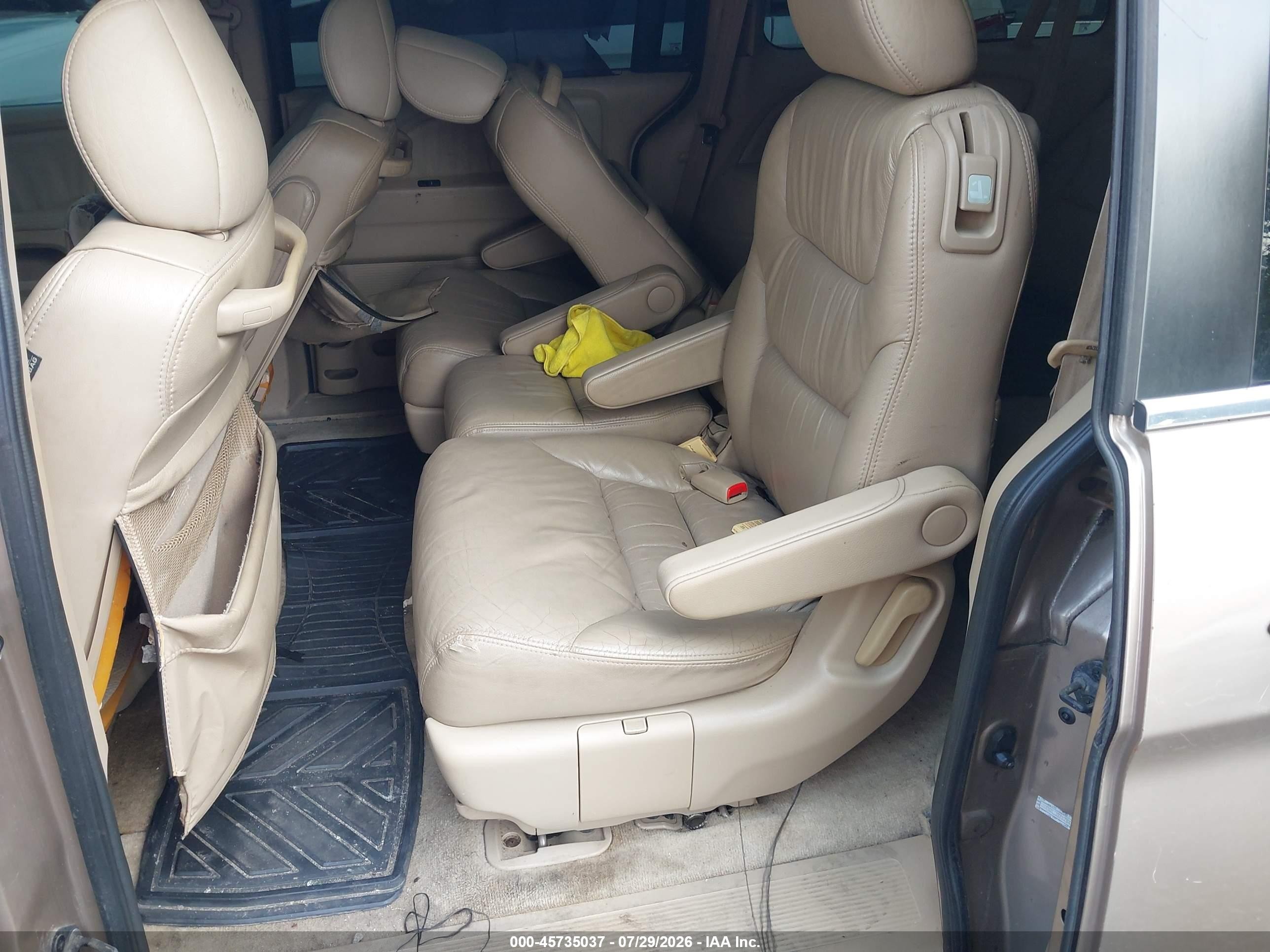 2007 Honda Odyssey Ex-l Gold vin: 5FNRL387X7B421799